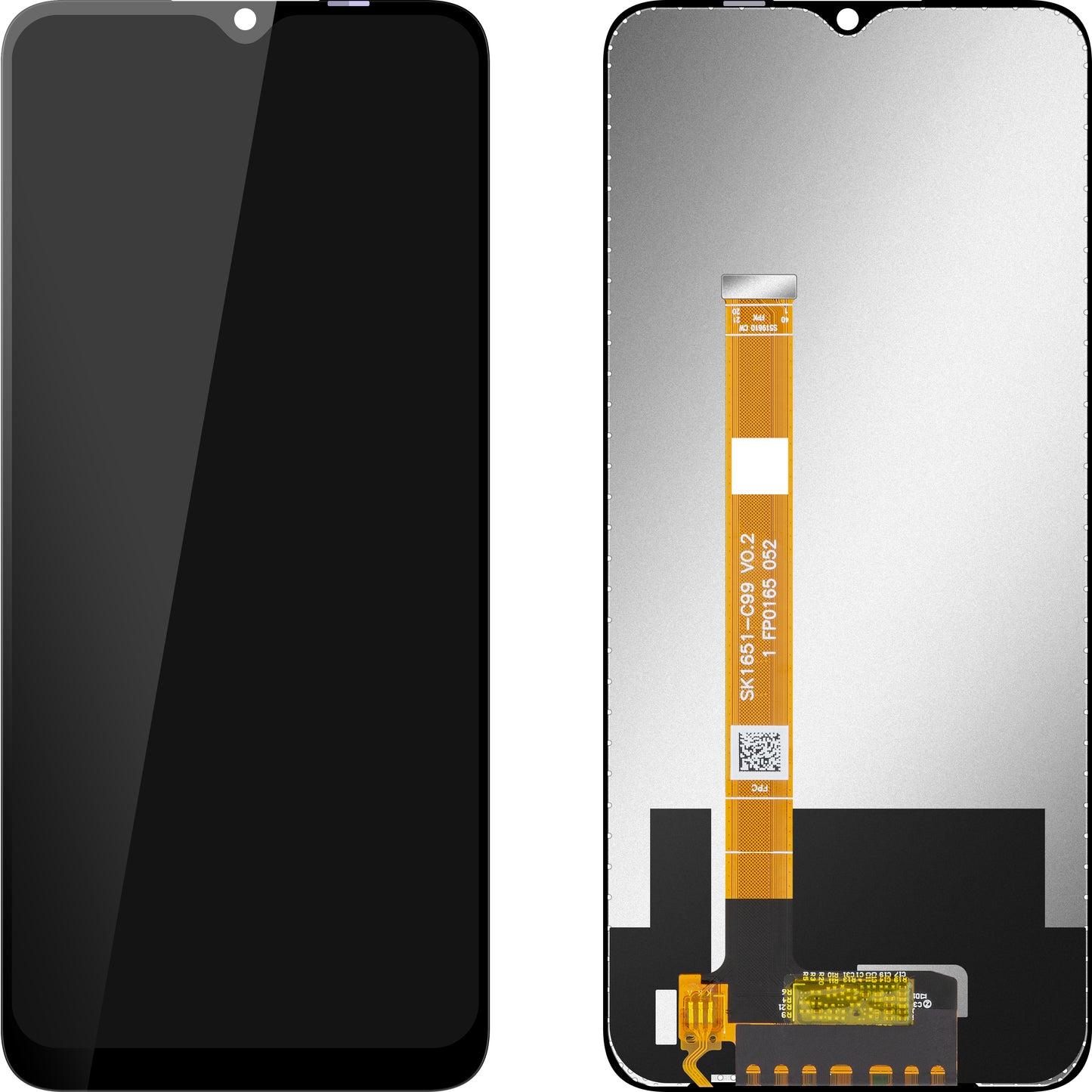 Näyttö MP-kosketusnäytöllä yhteensopiva Realme C21Y / C25Y:n kanssa