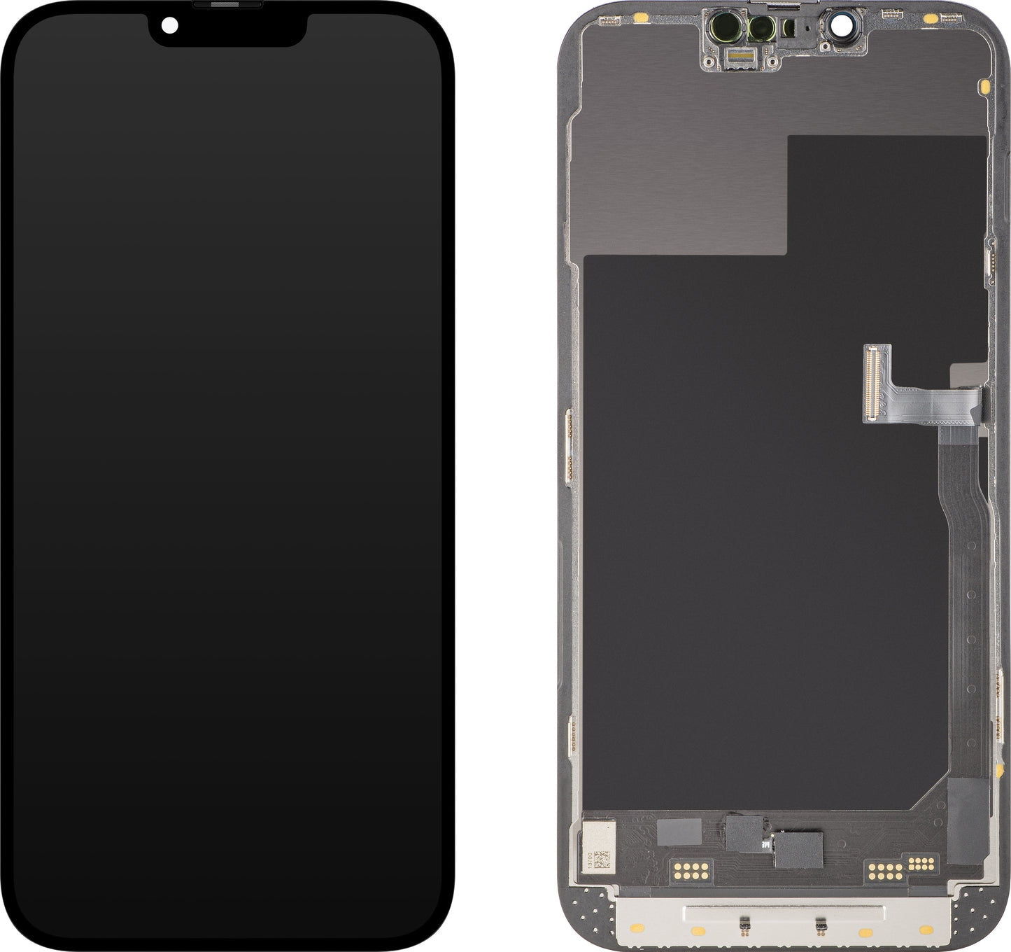 Näyttö MP-kosketusnäytöllä yhteensopiva Apple iPhone 13 Pro Max -laitteelle, kehyksellä, Soft OLED 120Hz FHD Diagnostic -versio, Musta