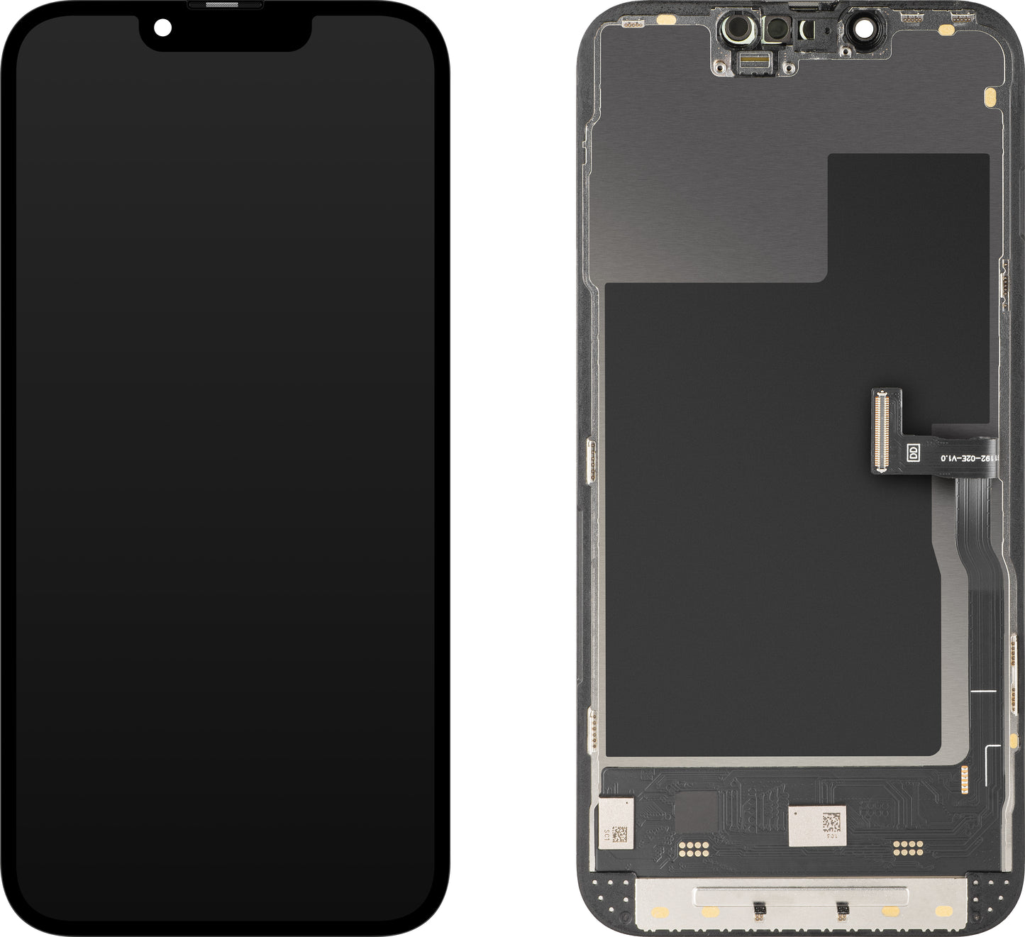 Näyttö MP-kosketusnäytöllä yhteensopiva Apple iPhone 13 Pro:n kanssa, kehyksellä, Soft OLED FHD 120Hz IC Movable, Musta