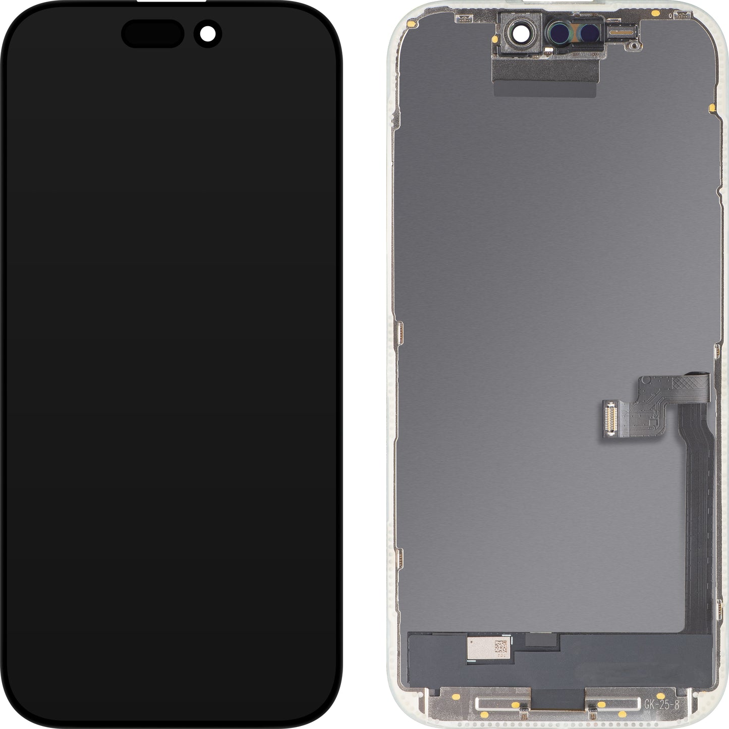 MP Touchscreen Display compatible with Apple iPhone 16 Pro, with Frame, Movable IC FHD OLED Version, Black
