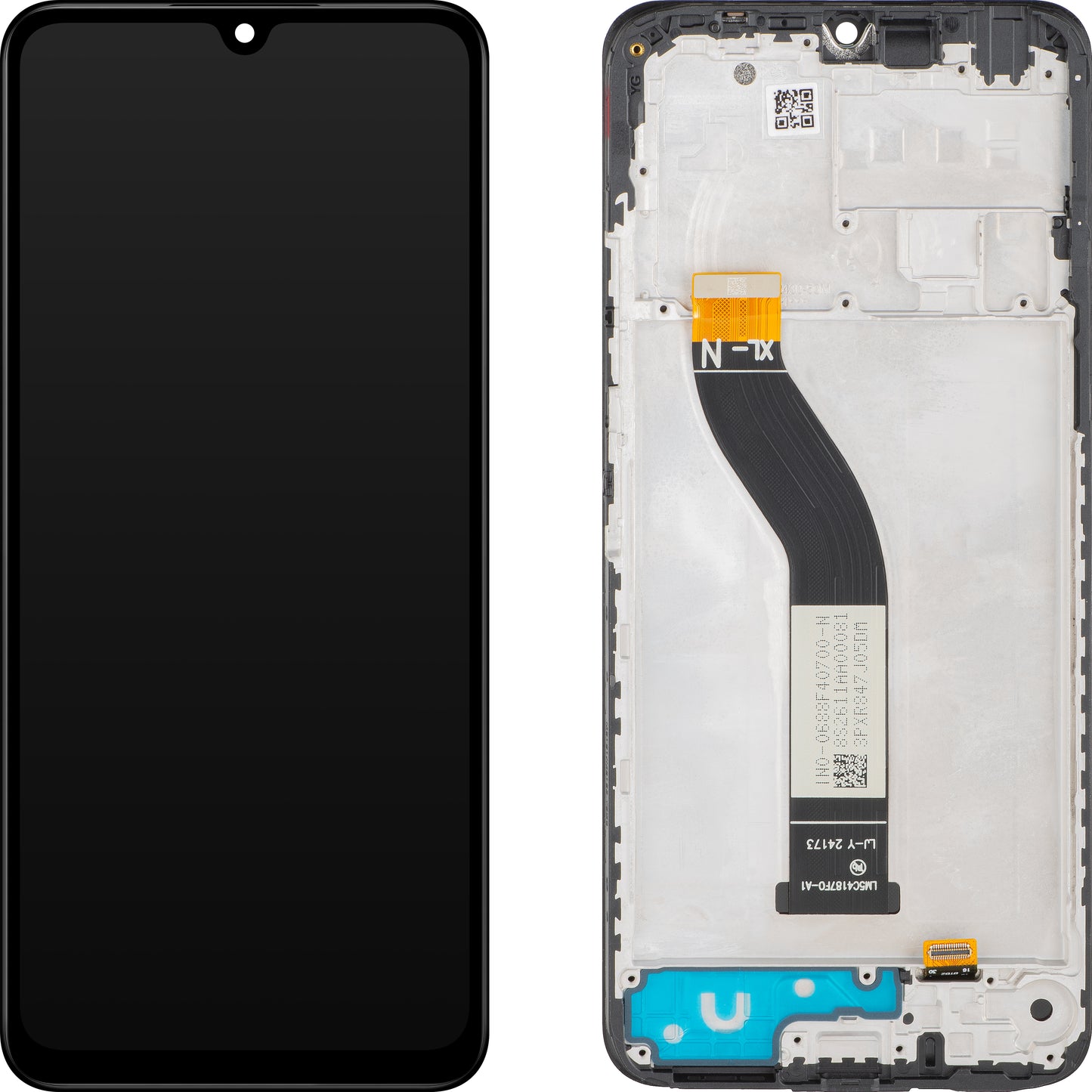 Näyttö MP-kosketusnäytöllä yhteensopiva Xiaomi Poco C75 / Redmi 14C kanssa, kehyksellä, musta