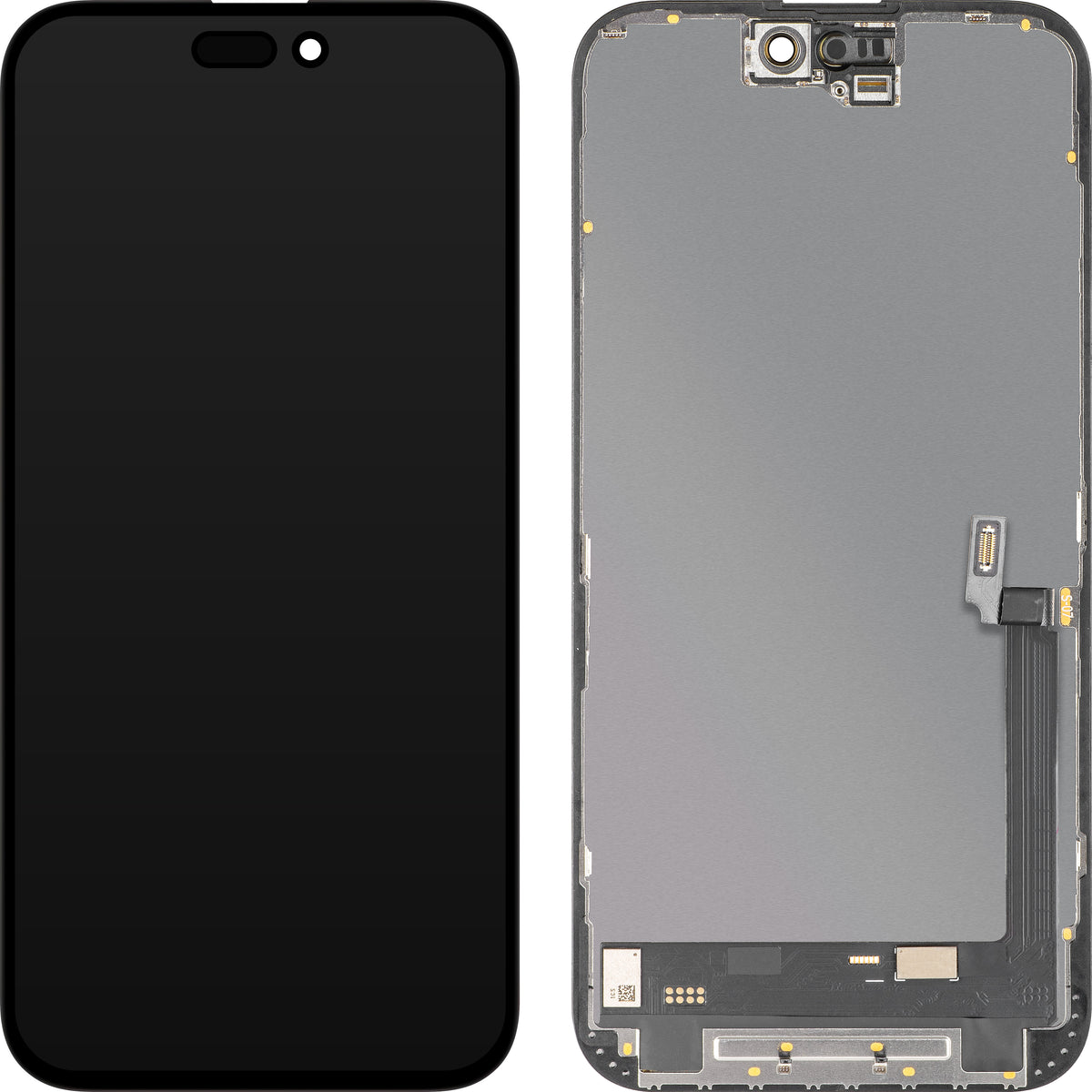 MP-kosketusnäyttö, yhteensopiva Apple iPhone 16 Plus -mallin kanssa, kehyksellä, OLED FHD 120Hz -diagnostiikkaversio, musta