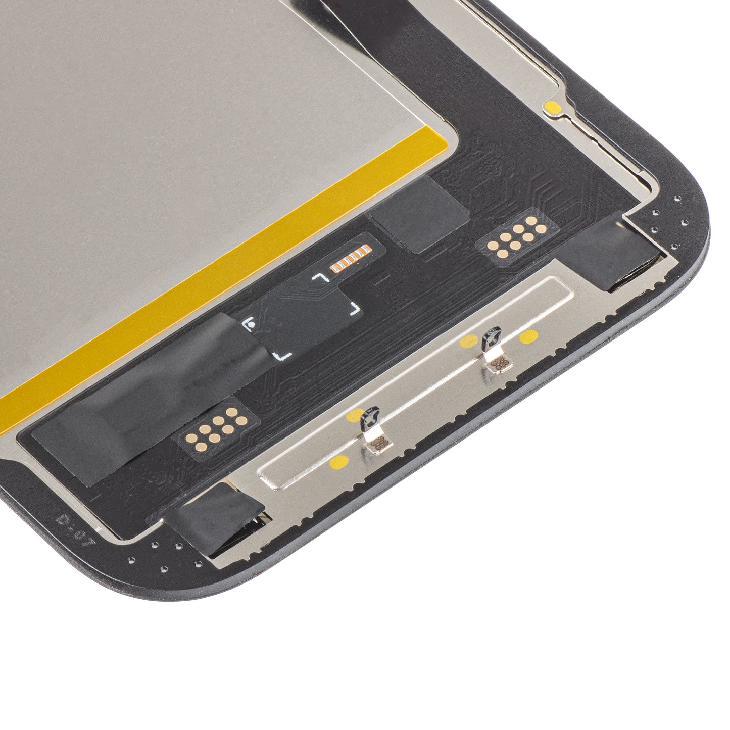 Näyttö MP Touchscreen, yhteensopiva Apple iPhone 15:n kanssa, kehyksellä, Soft OLED FHD IC Movable -versio, Musta