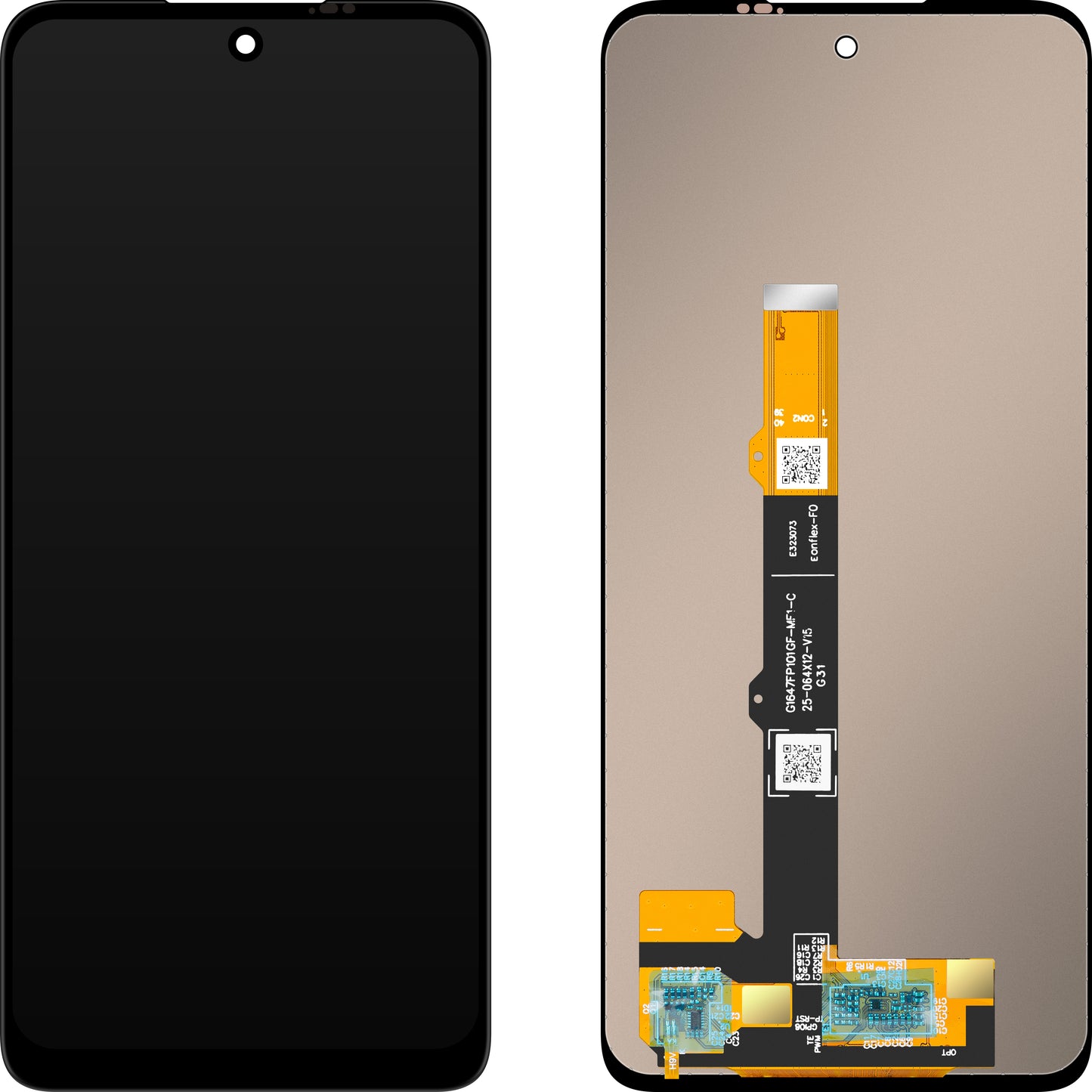 Näyttö kosketusnäytöllä MP yhteensopiva Motorola Moto G71 5G:n kanssa