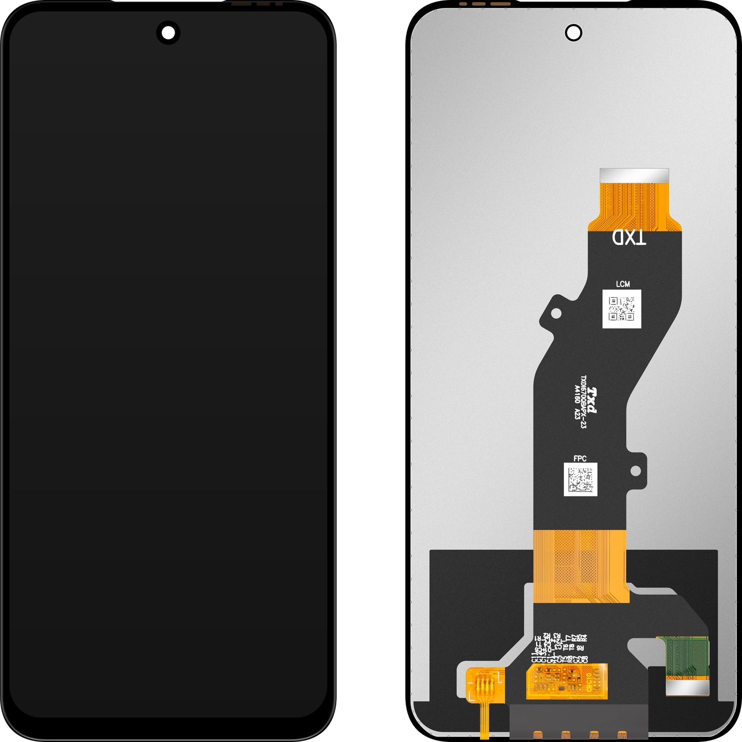 Näyttö kosketusnäytöllä MP yhteensopiva Tecno Pop 9 / Pop 9 4G / Pova 6 Neo 5G / Spark 30C / Spark 30C 5G kanssa