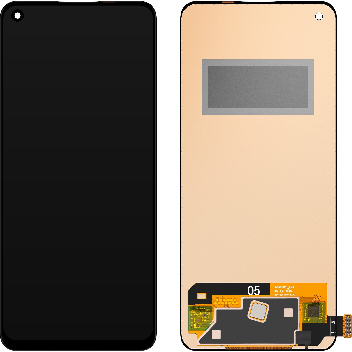 Näyttö MP-kosketusnäytöllä yhteensopiva Oppo Find X3 Lite / K9 / Reno5 5G:n kanssa