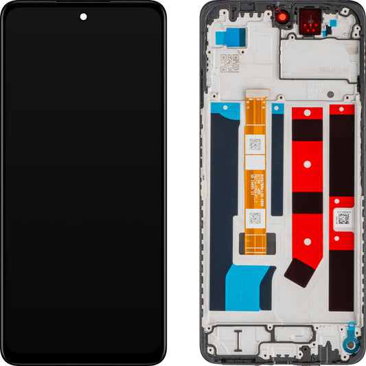 Oppo A60 kosketusnäyttö, kehyksellä, musta, Service Pack 621029000204