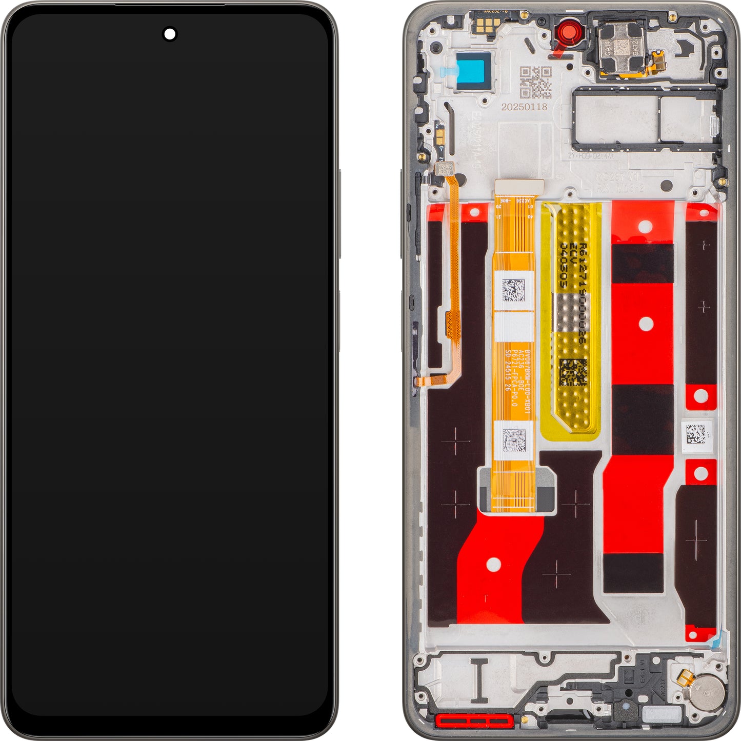 Näyttö kosketusnäytöllä Oppo A5 Pro 4G, kehyksellä, ruskea (Mocha Brown), huoltopaketti 621029000463