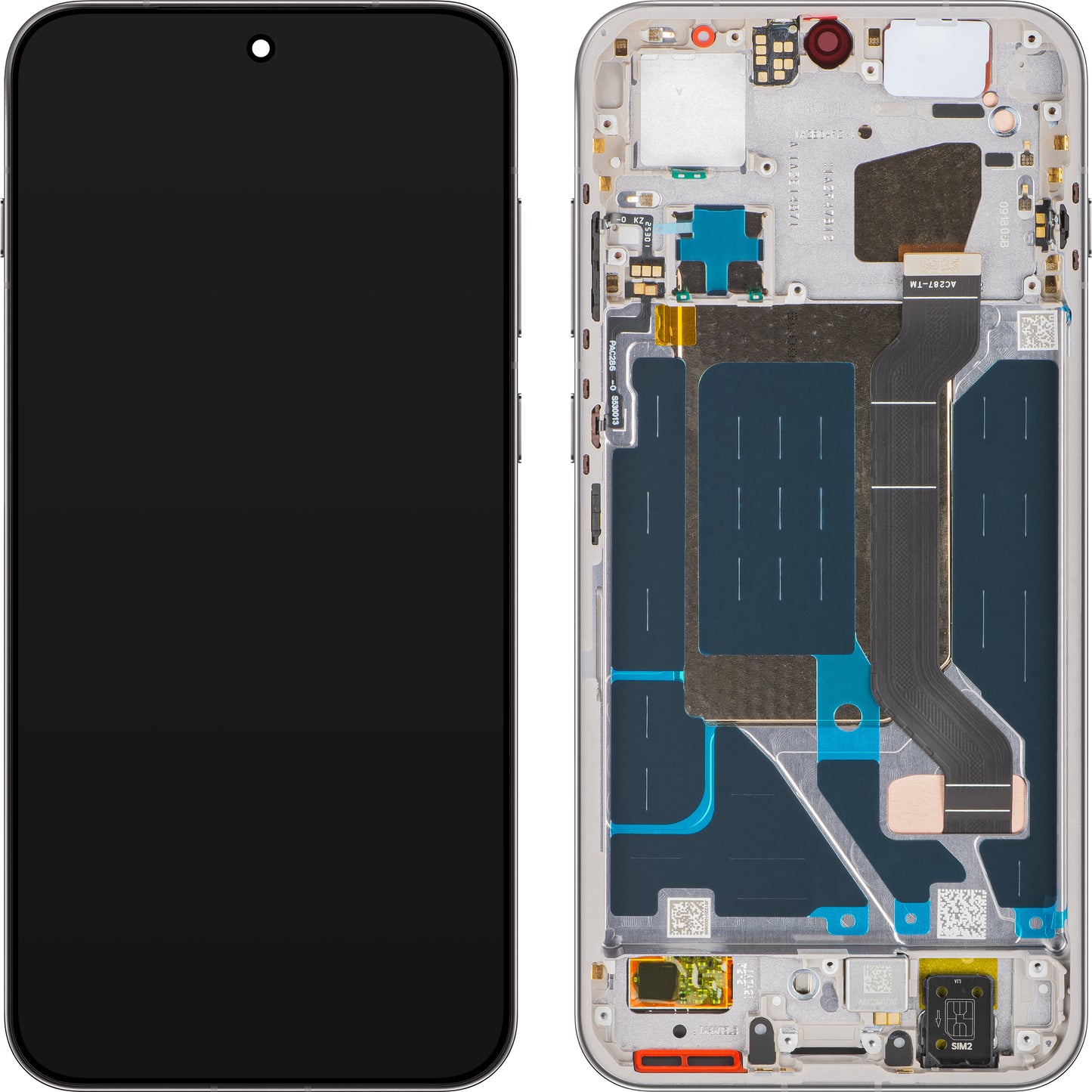 Näyttö kosketusnäytöllä Oppo Find X9, kehyksellä, Harmaa (Titanium Grey), Service Pack 621029000716