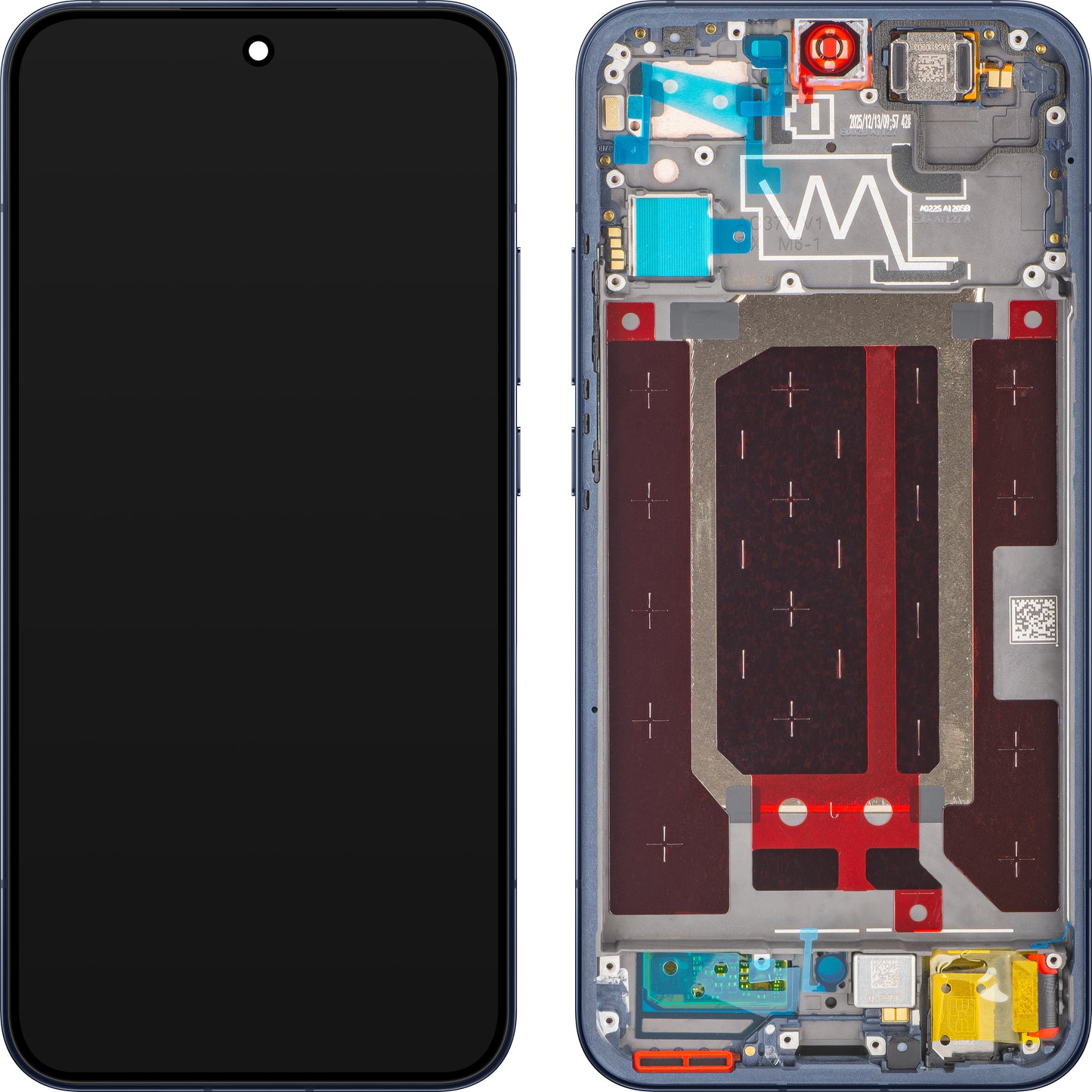Näyttö kosketusnäytöllä Oppo Reno15, kehyksellä, sininen (Twilight Blue), Service Pack 621029000788