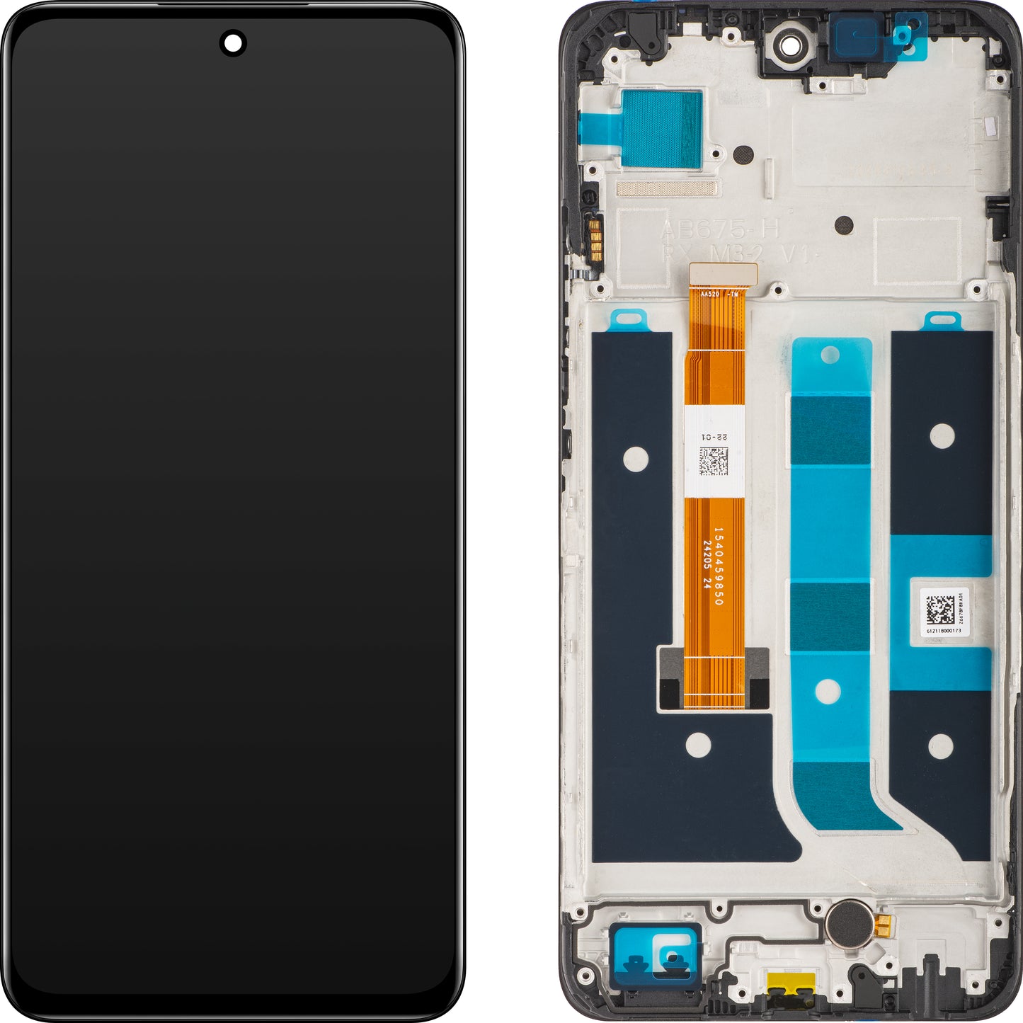 Realme 11 5G kosketusnäyttö Realme 11 5G, kehyksellä, Midnight Black, Service Pack 621029000064