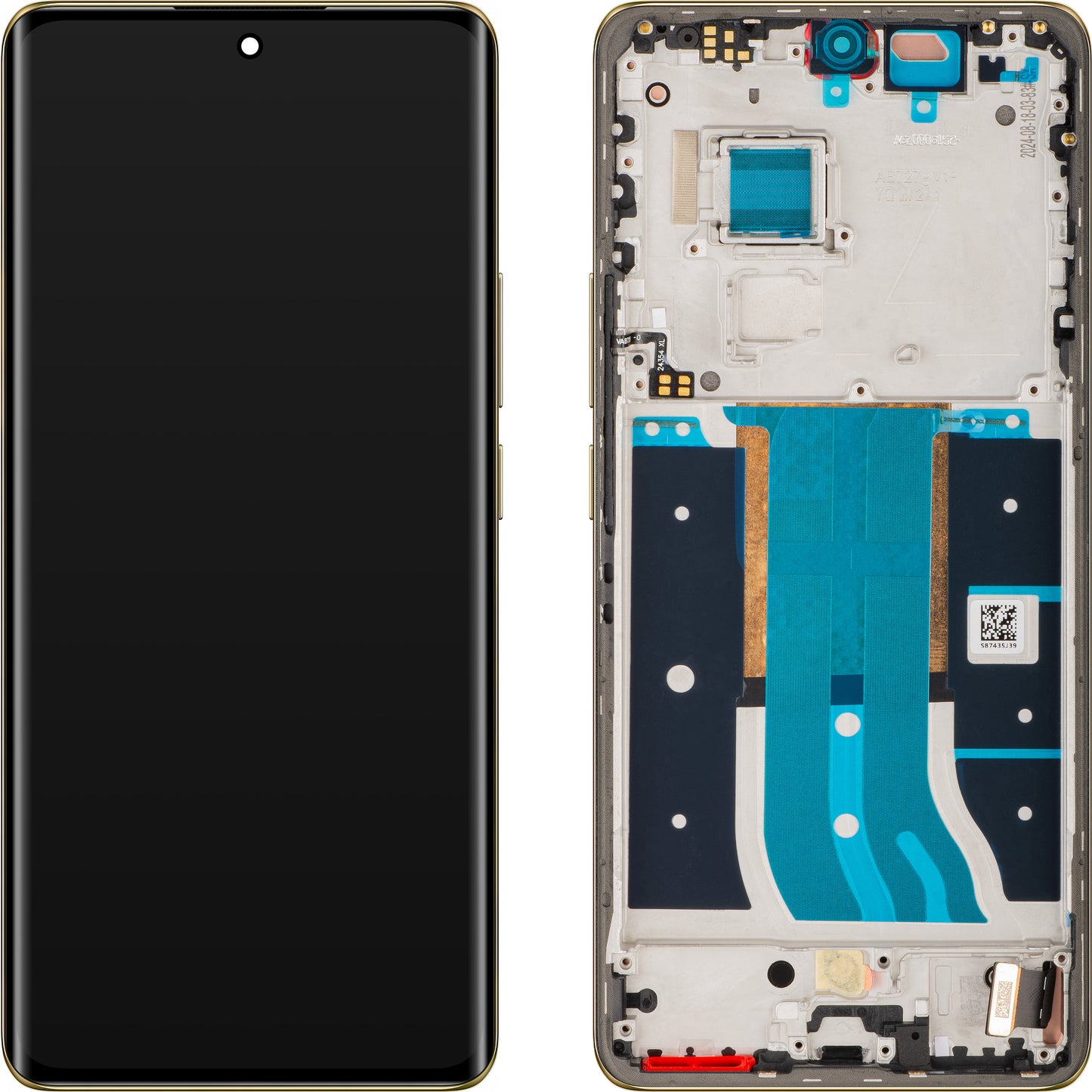 Kosketusnäyttö Realme 12 Pro, kehyksellä, kultainen (Navigator Beige), Service Pack 621029000163