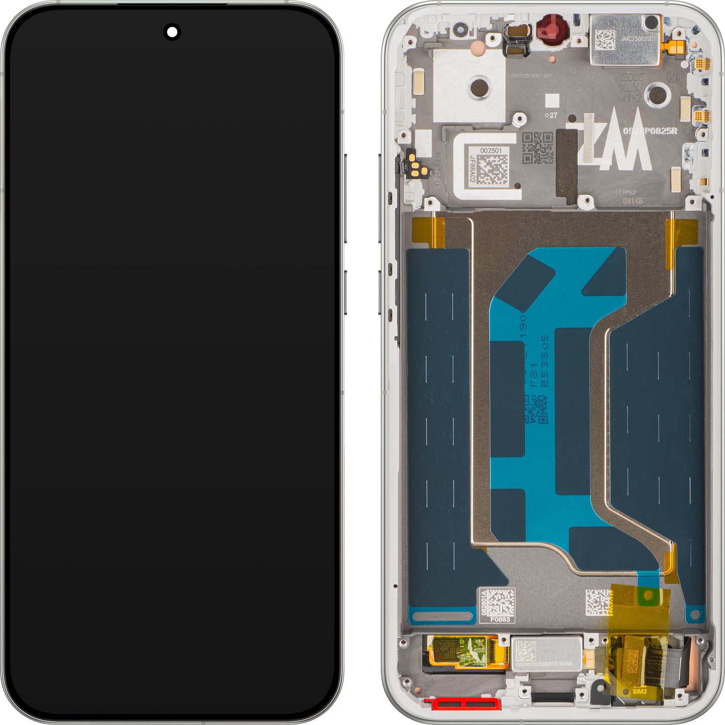 Realme GT 8 Pro Display with Touchscreen, with Frame, White (Diary White), Service Pack 621029000683