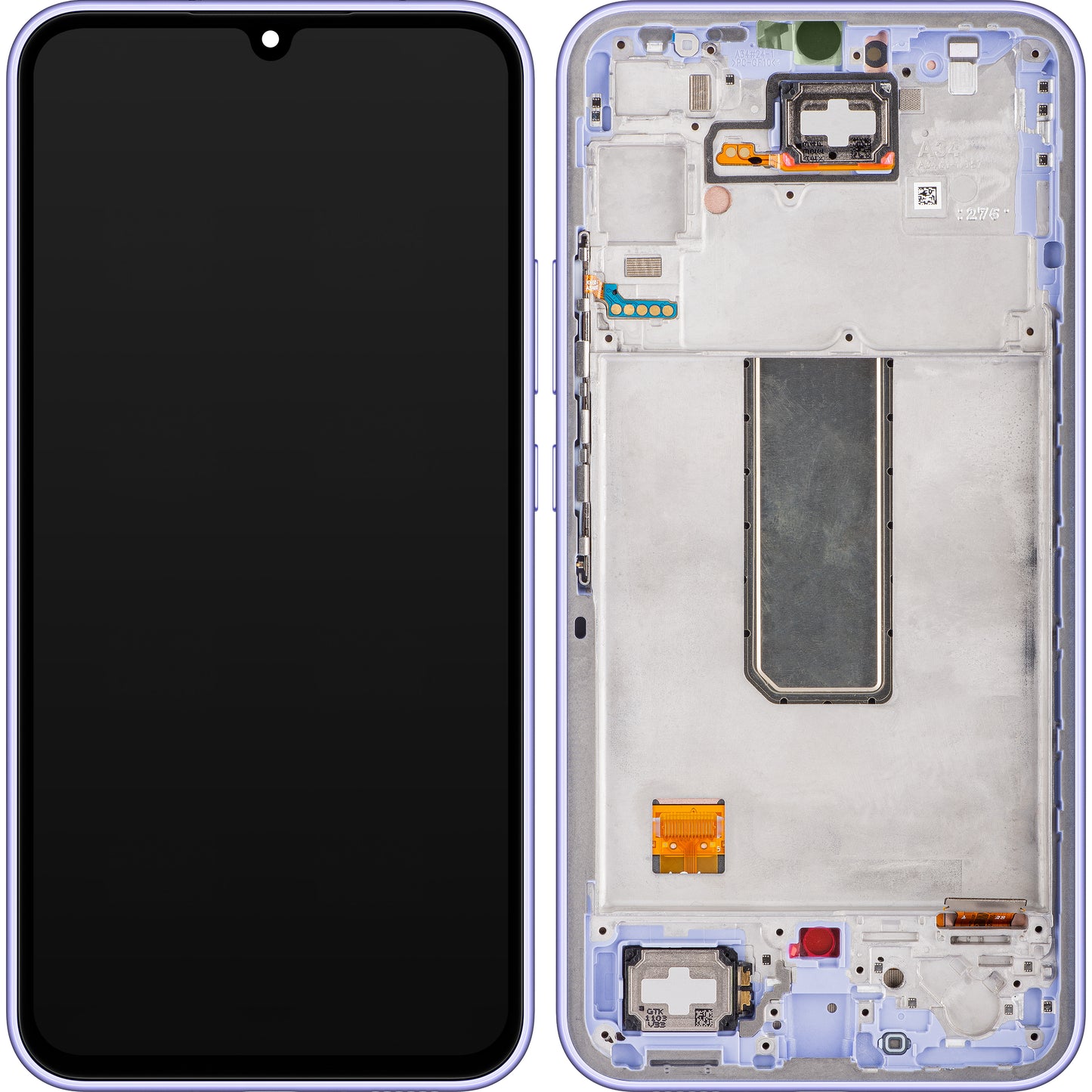 Samsung Galaxy Galaxy A34 A346 kosketusnäyttö kehyksellä, violetti, huoltopaketti GH82-31200D