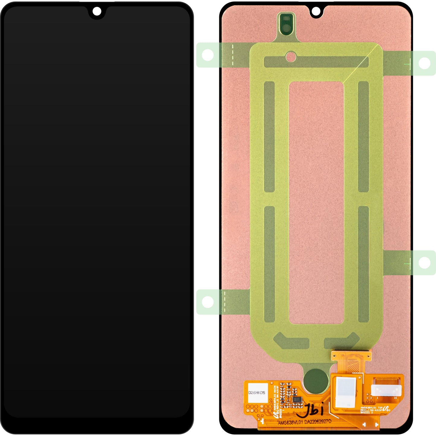 Kosketusnäytön näyttö Samsung Galaxy A31 A315, huoltopaketti GH96-1354545A
