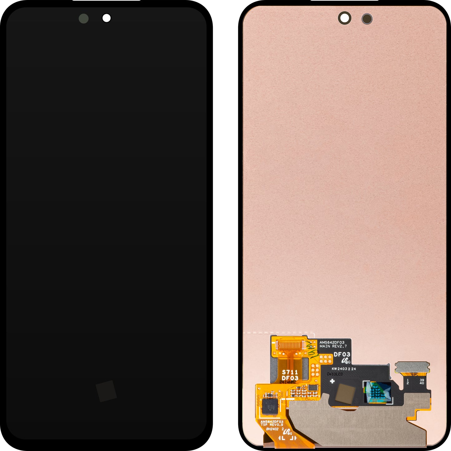 Kosketusnäyttö Samsung Galaxy S23 FE S711, huoltopaketti GH82-32856A