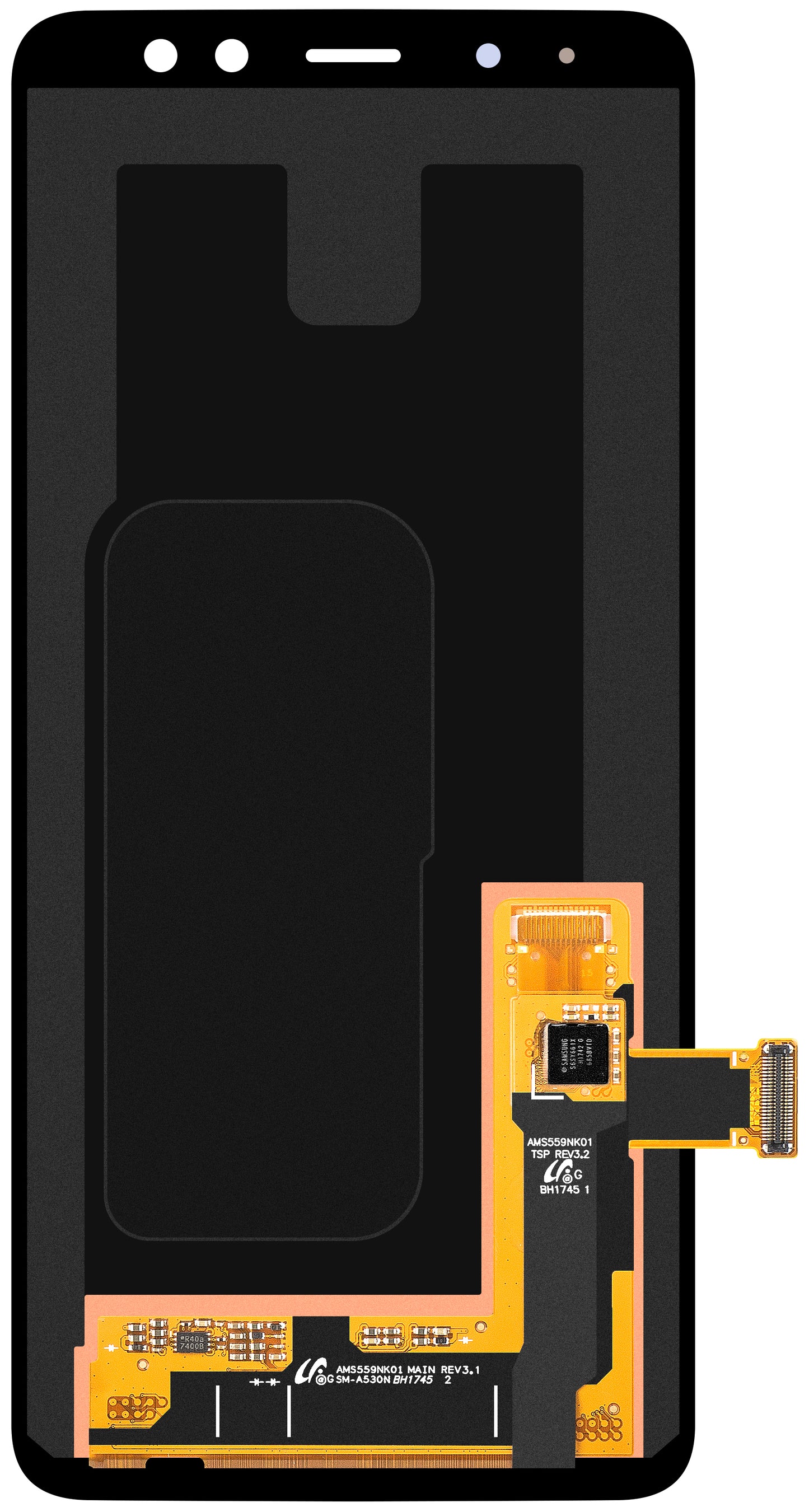 Kosketusnäyttö Samsung Galaxy A8 (2018) A530, huoltopaketti GH97-21406A