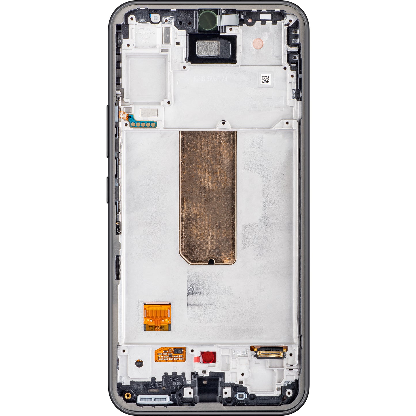 Samsung Galaxy A54 A546 kosketusnäyttö Samsung Galaxy A54 A546, kehyksellä, musta (grafiitti), huoltopaketti GH82-31231A