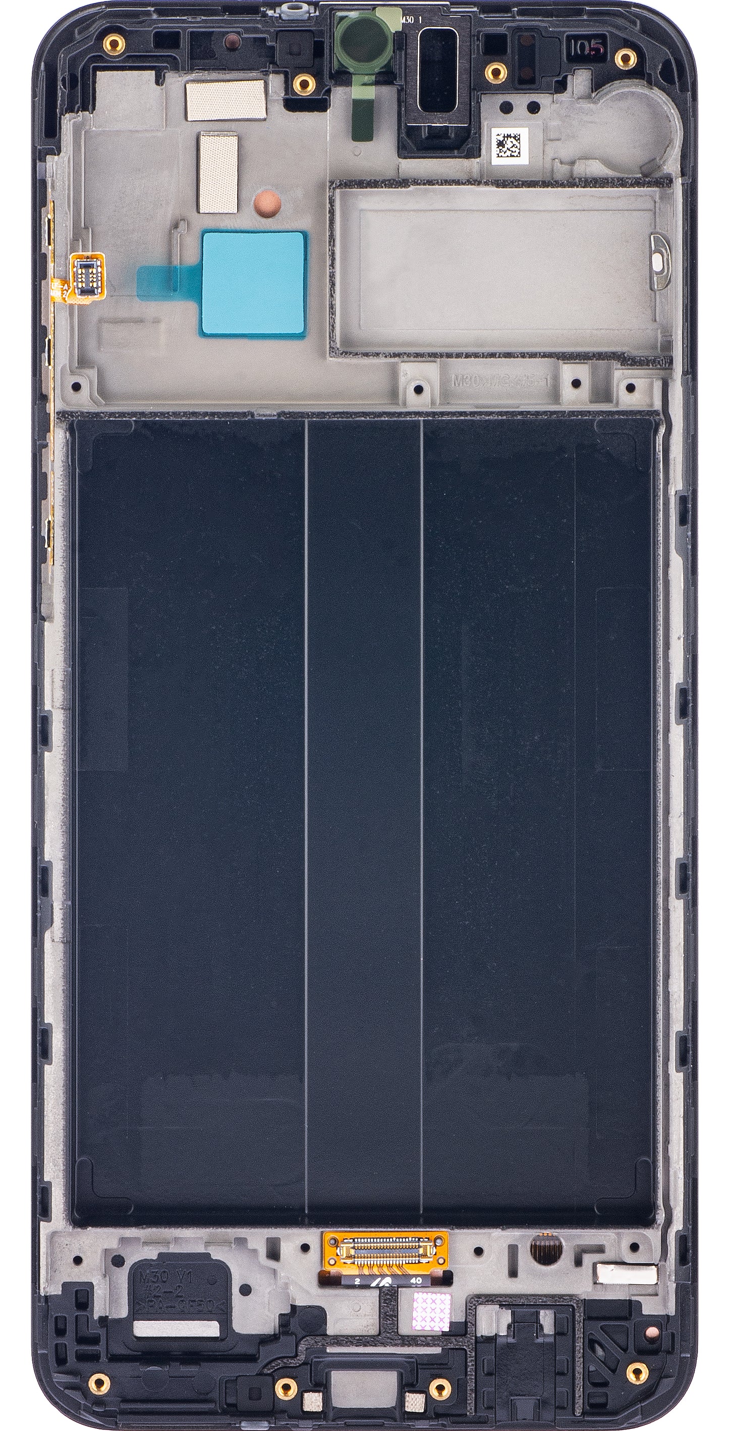 Samsung Galaxy Galaxy M30 M305 kosketusnäyttö, kehyksellä, musta, huoltopaketti GH82-19347A