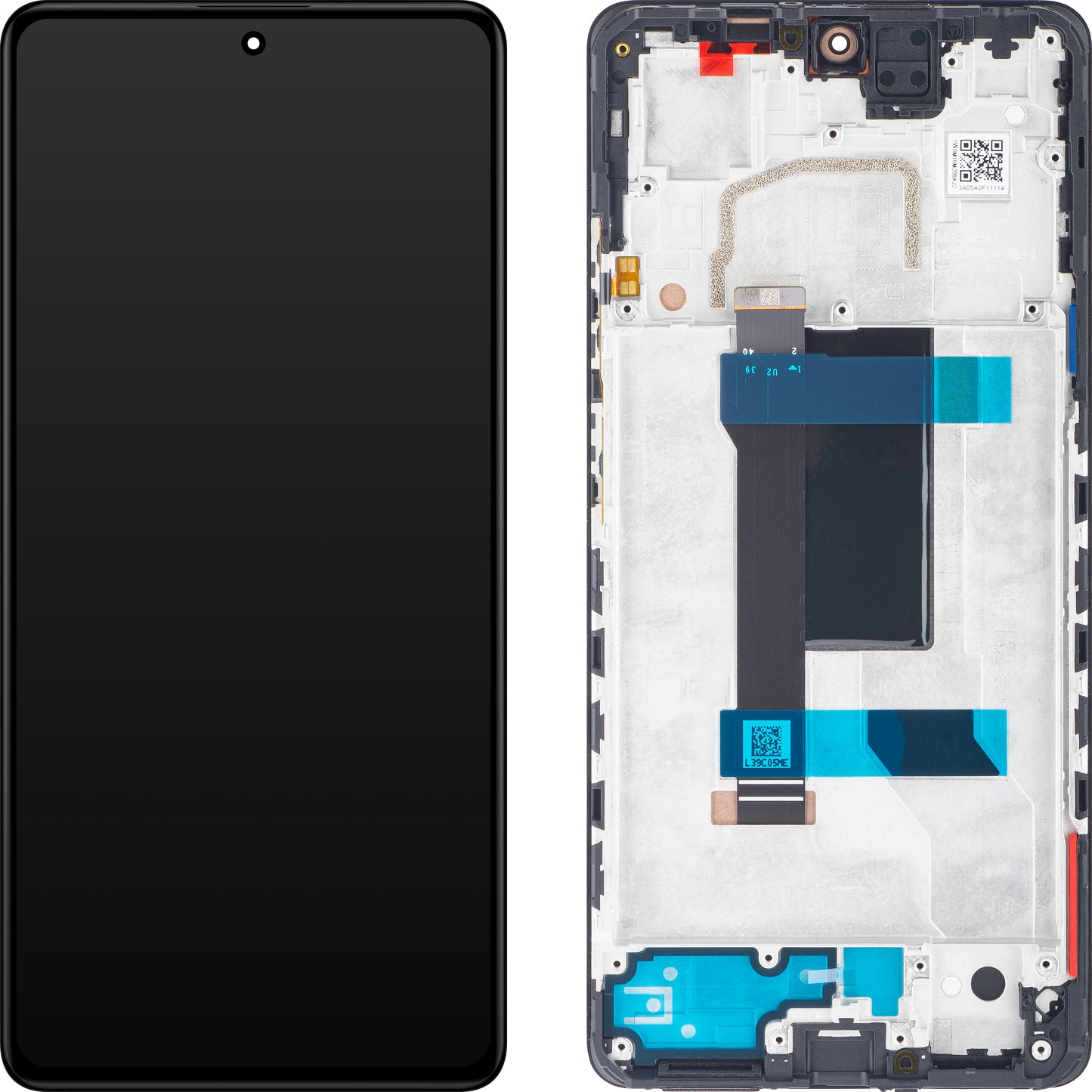 Xiaomi Redmi Note 12 Pro 5G kosketusnäyttö kehyksellä, musta (Midnight Black), huoltopaketti 5600010M1600