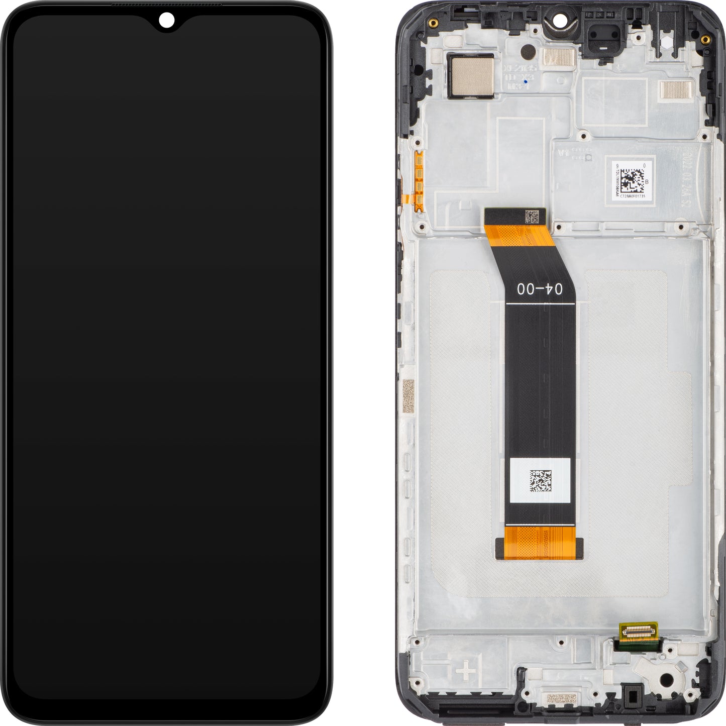 Xiaomi Poco M5 / M4 5G / Redmi 10 5G -näyttö kosketusnäytöllä, kehyksellä, musta, Service Pack 560005L19P00