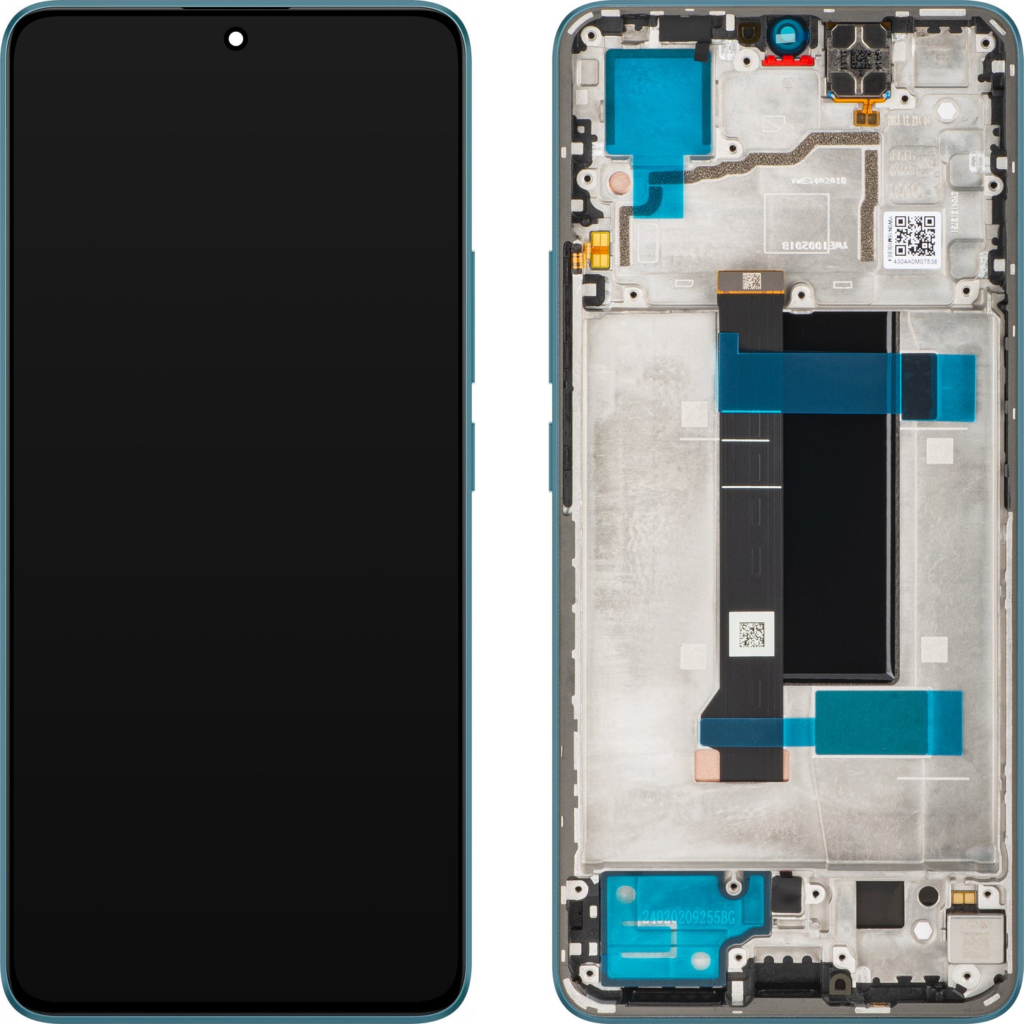 Xiaomi Redmi Note 13 Pro 5G kosketusnäyttö, kehyksellä, sininen (Ocean Teal), huoltopaketti 5600010N1600