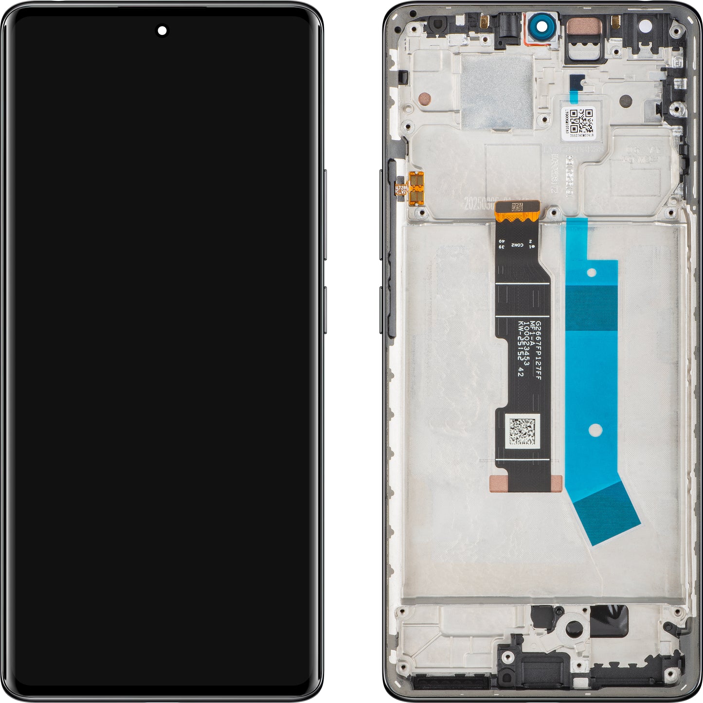 Xiaomi Redmi Note 14 Pro 4G -näyttö kosketusnäytöllä, kehyksellä, musta (Midnight Black), Service Pack 560003000O600