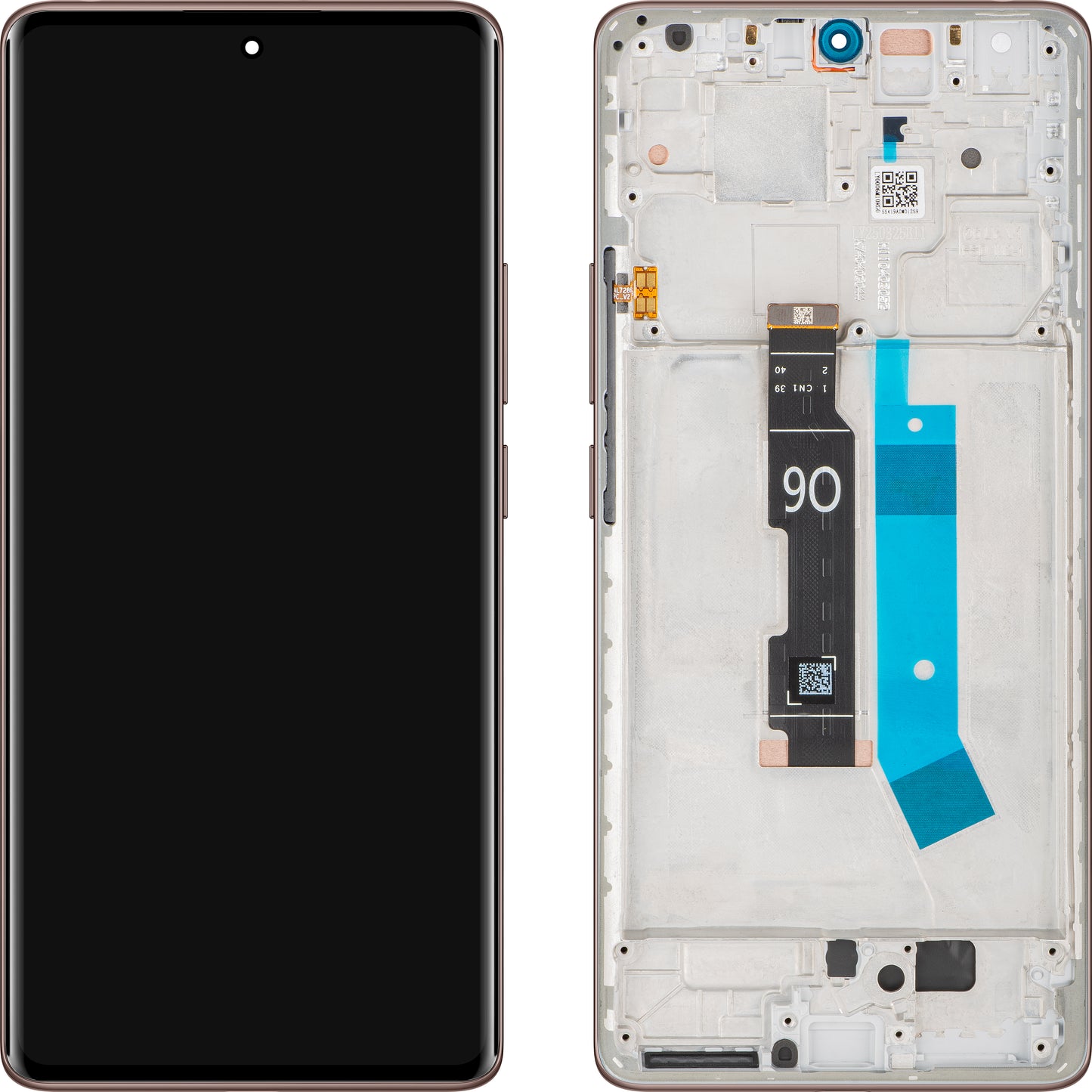 Xiaomi Redmi Note 14 Pro 4G -näyttö kosketusnäytöllä, kehyksellä, kultainen (Sand Gold), Service Pack 560009000O600