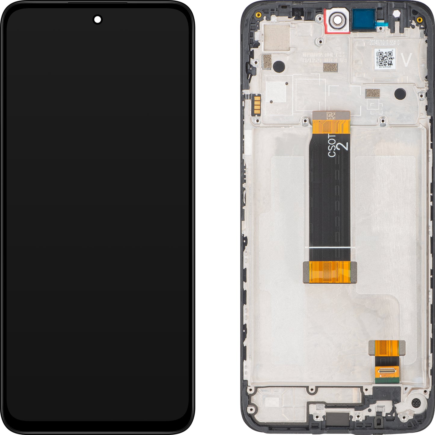 Xiaomi Redmi 12 5G -näyttö kosketusnäytöllä, kehyksellä, musta, Service Pack 5600180M1900
