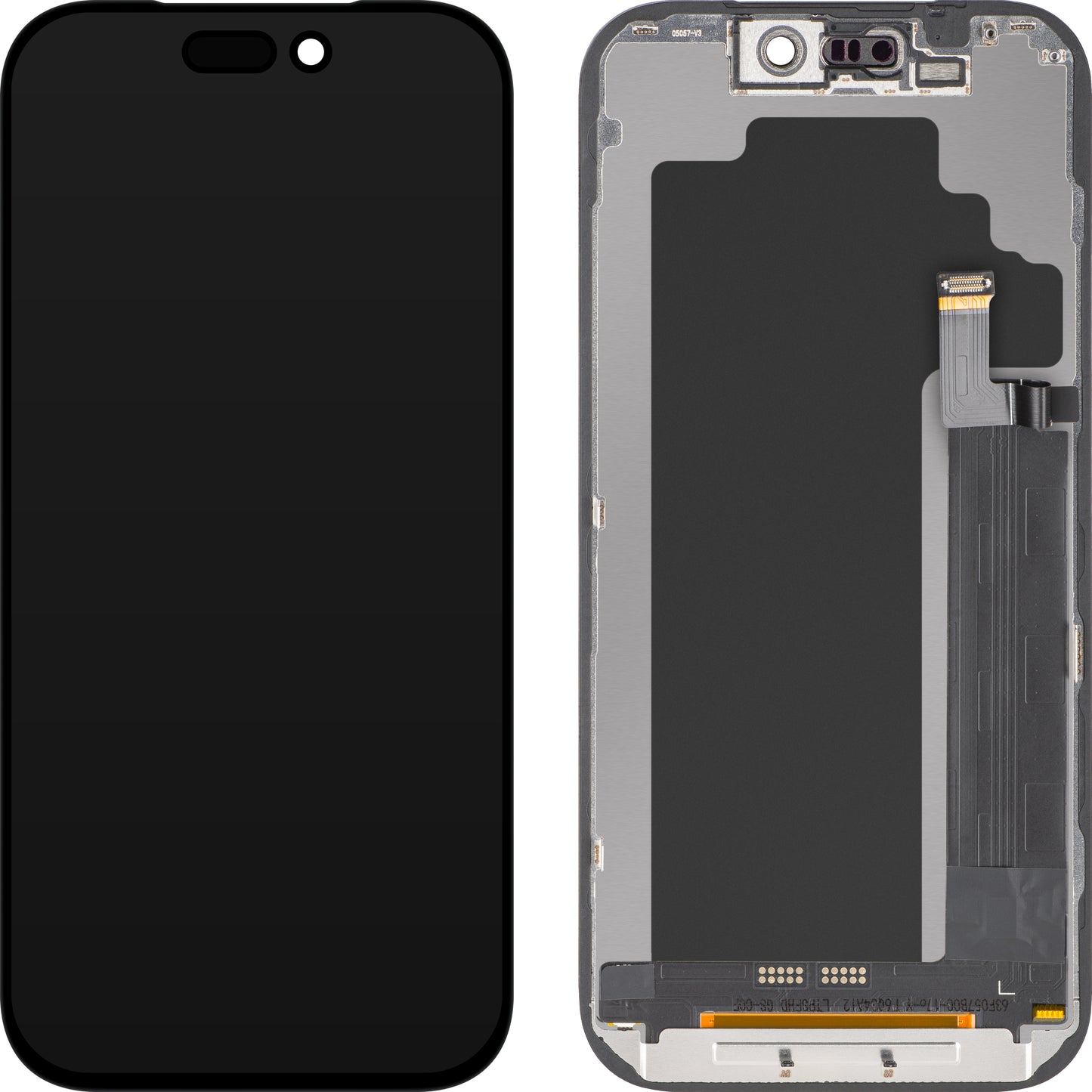 ZY-näyttö kosketusnäytöllä Apple iPhone 17 Prolle, kehyksellä, liikuteltava In-Cell IC LCD -versio, musta