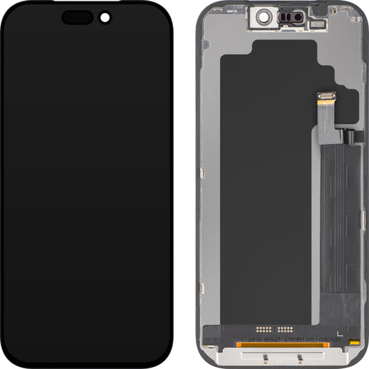 ZY-näyttö kosketusnäytöllä Apple iPhone 17 Prolle, kehyksellä, liikuteltava In-Cell IC LCD -versio, musta