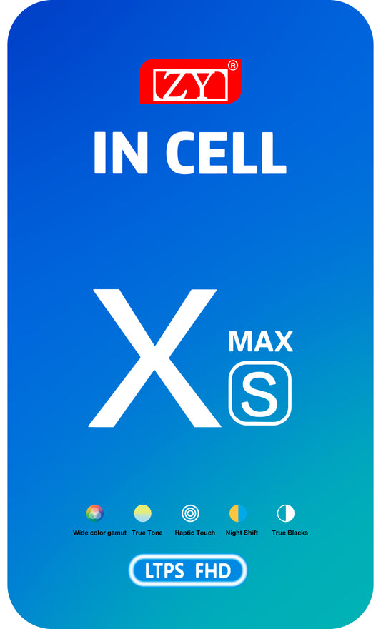 ZY Kosketusnäyttö Apple iPhone XS Max -puhelimeen, kehyksellä, kennon sisäinen LCD-versio, musta