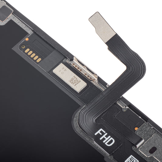 ZY kosketusnäyttö Apple iPhone 12 / 12 Pro, kehyksellä, In-Cell IC siirrettävä LCD-versio, musta