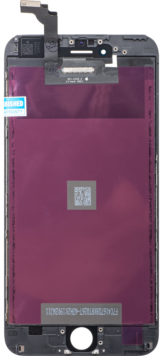 Apple iPhone 6 Plus Touchscreen Display with Frame, Black, Refurbished