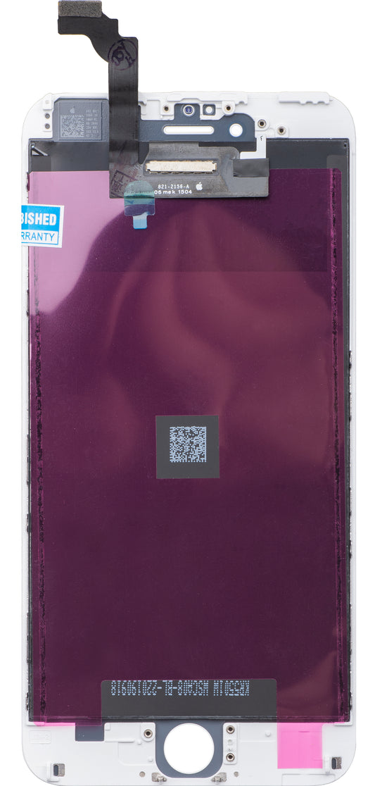 Apple iPhone 6 Plus Touchscreen Display, with Frame, White, Refurbished