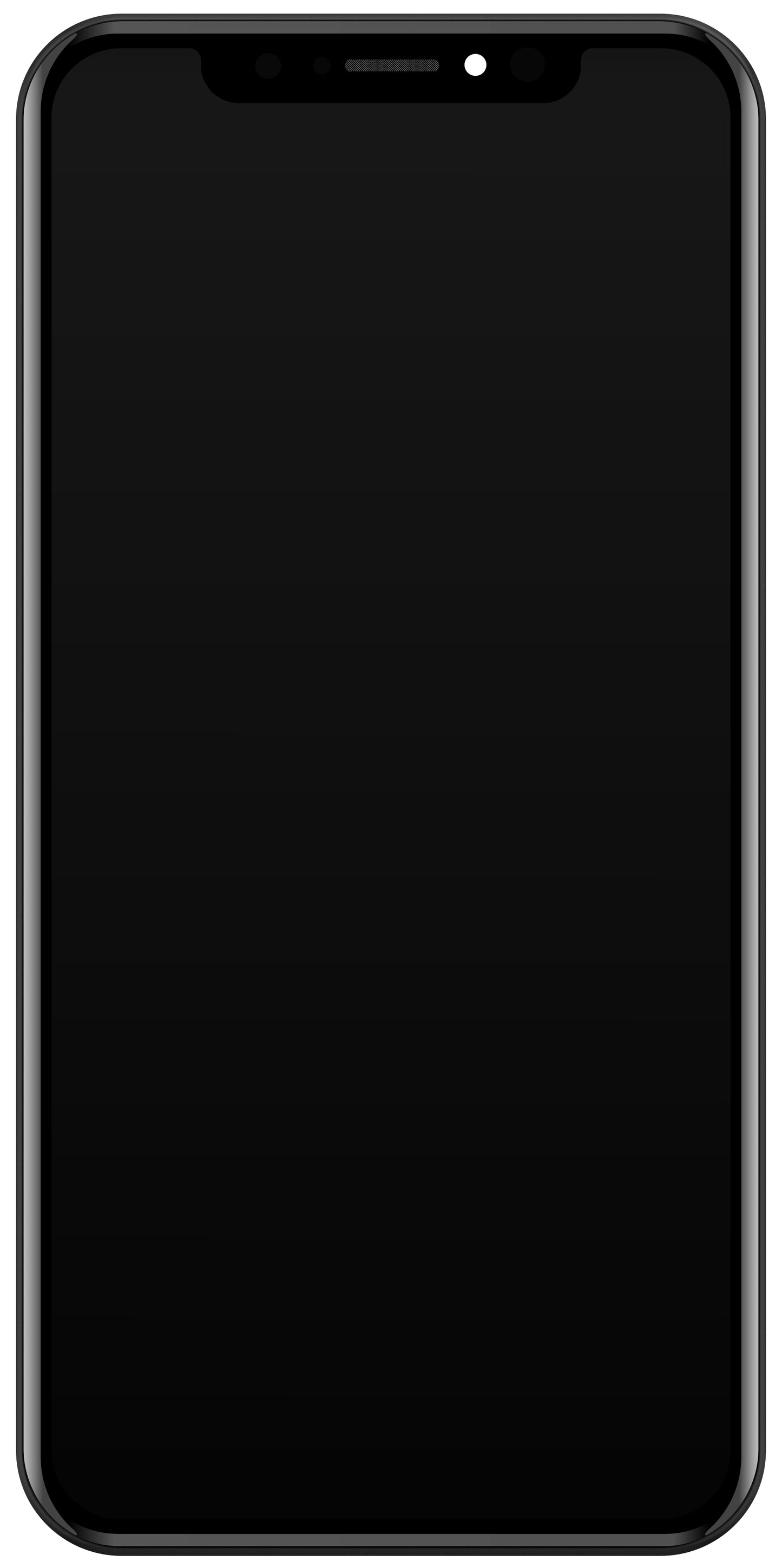 JK Kosketusnäyttö Apple iPhone X:ään, kehyksellä, LCD-kenno, musta