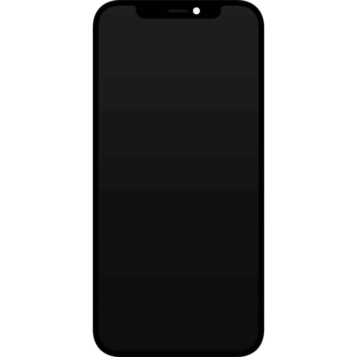 Näyttö JK-kosketusnäytöllä Apple iPhone 12 / 12 Pro:lle, kehyksellä, LCD In-Cell IC Movable -versio, Musta