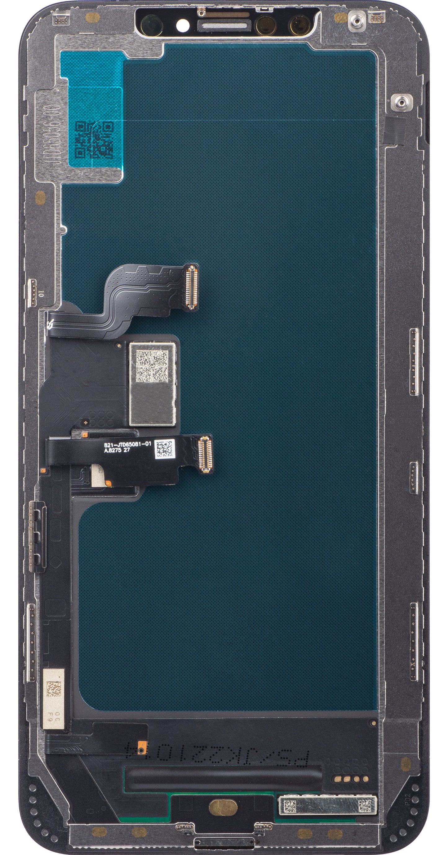 JK Kosketusnäyttö Apple iPhone XS Max -puhelimelle, kehyksellä, kennon sisäinen LCD-versio, musta