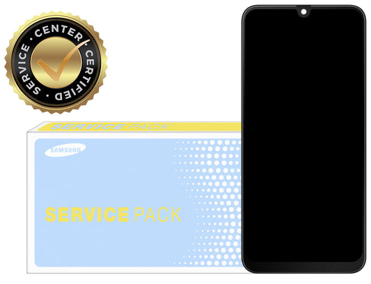 Kosketusnäyttö Samsung Galaxy A50 A505, kehyksellä, musta, huoltopaketti GH82-19204A