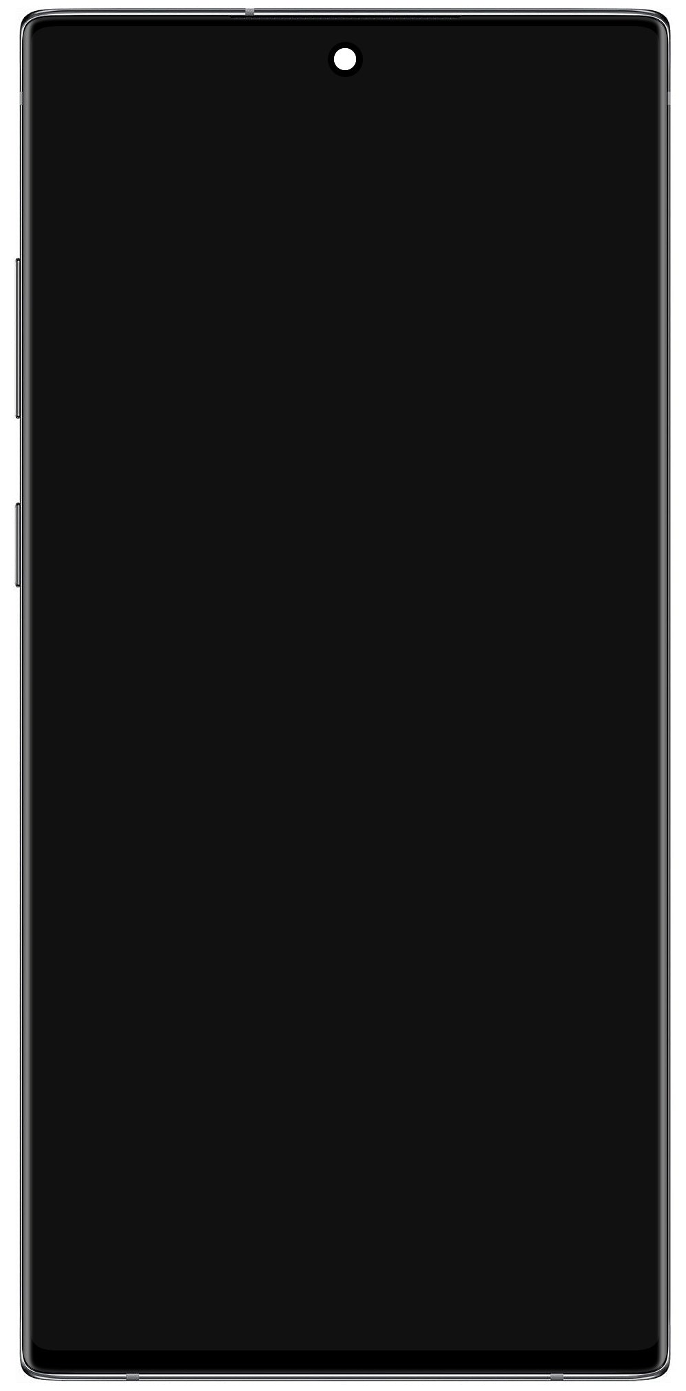 Kosketusnäyttö Samsung Galaxy Note 10+ 5G N976 / Note 10+ N975, kehyksellä, musta (Aura Black), huoltopaketti GH82-20838A