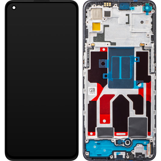 Oppo K9 / Find X3 Lite / Reno5 5G kosketusnäyttö kehyksellä, musta, Service Pack 4905997