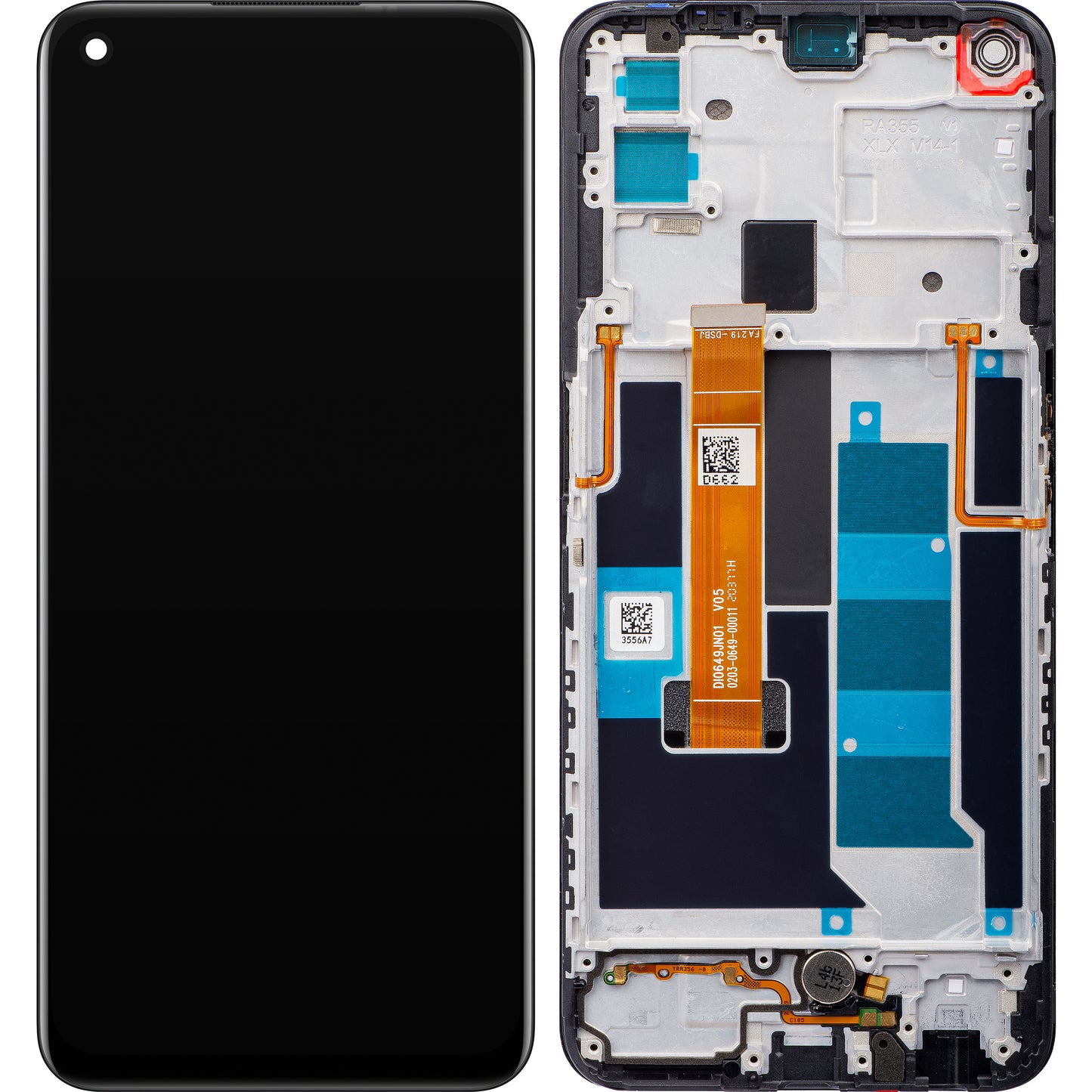 Realme 7 5G Kosketusnäyttö Realme 7 5G, kehyksellä, musta, huoltopaketti 4904747