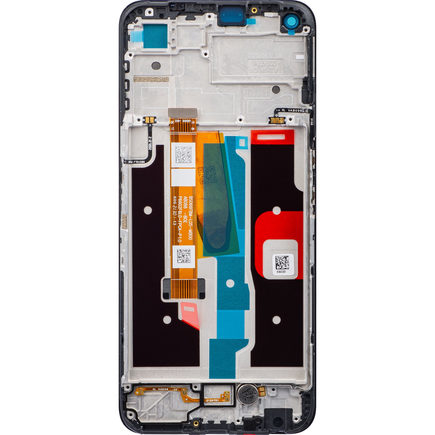 Kosketusnäyttö Realme Narzo 50 / 8i, kehyksellä, musta, huoltopaketti 4908405