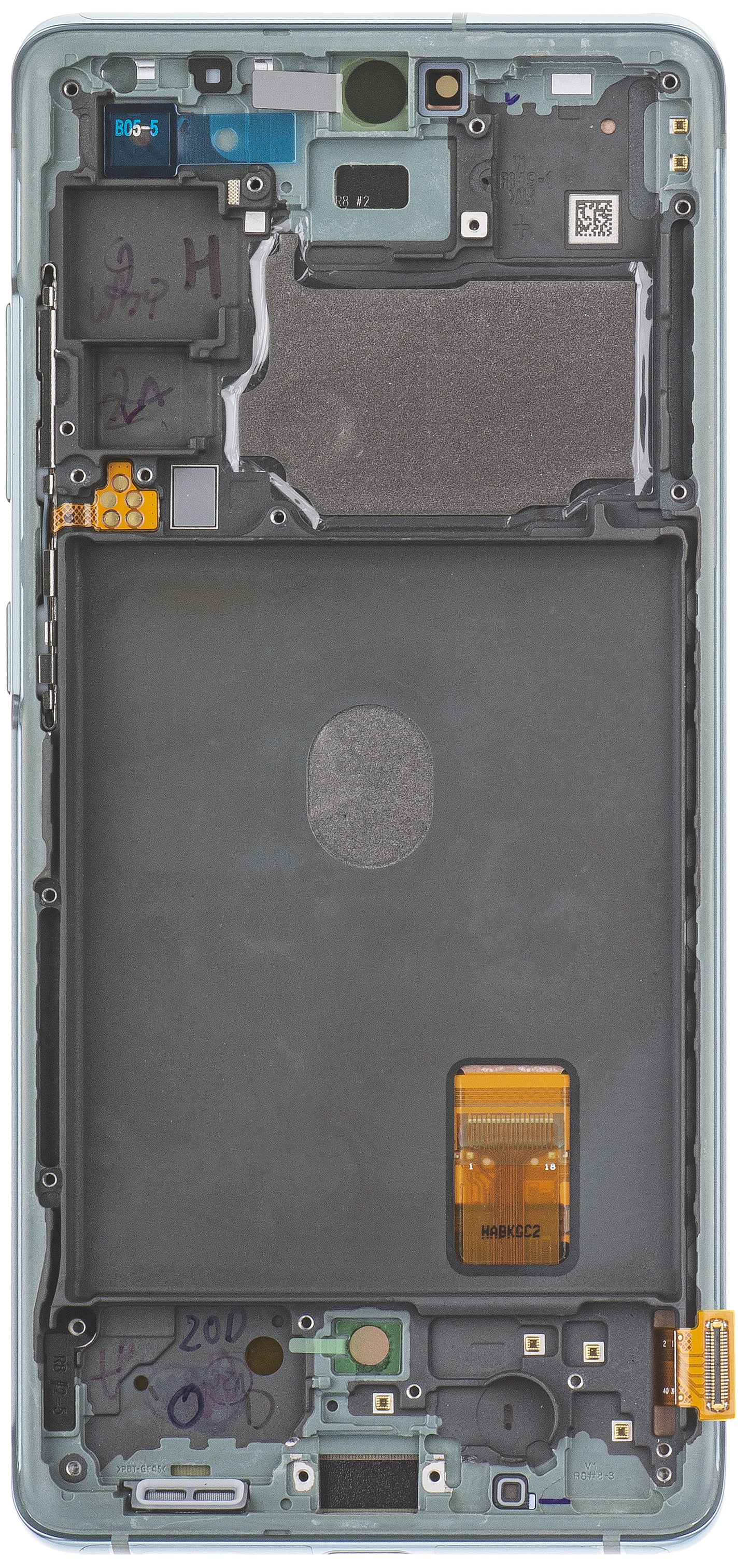 Samsung Galaxy Galaxy S20 FE G780 kosketusnäyttö kehyksellä, vihreä (Cloud Mint), huoltopaketti GH82-24220D