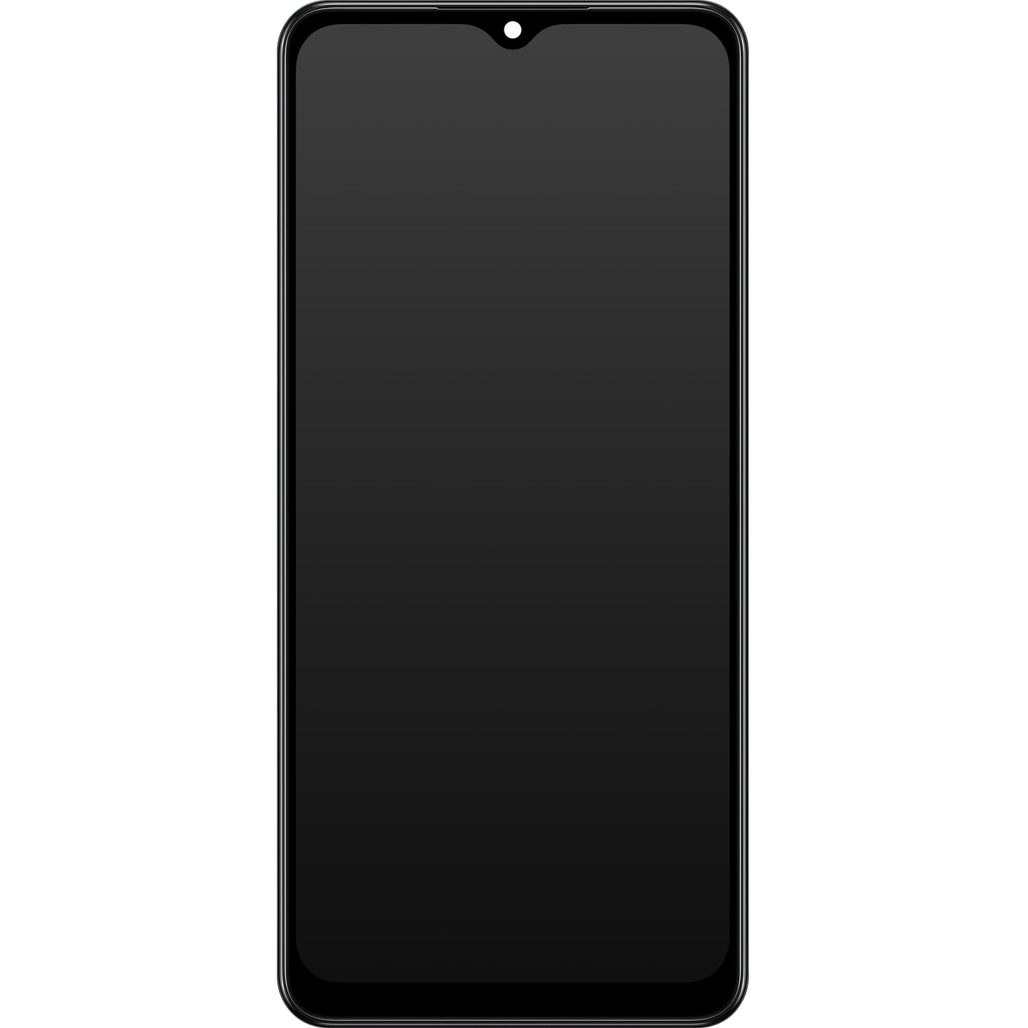 Kosketusnäyttö Samsung Galaxy A02 A022, kehyksellä, musta, huoltopaketti GH82-25249A