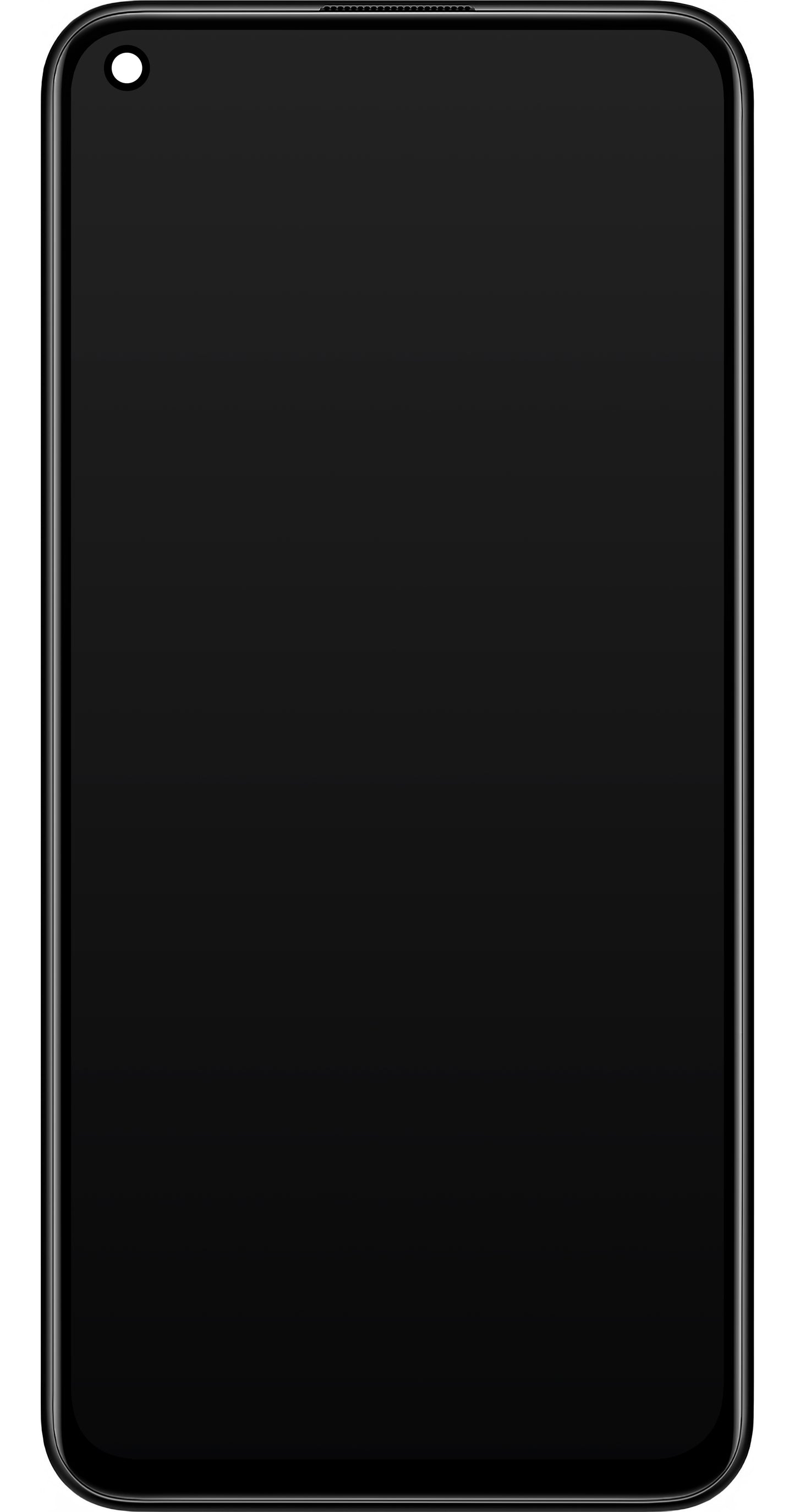 Kosketusnäyttö Xiaomi Redmi Note 9 5G / Redmi Note 9T 5G, kehyksellä, musta, huoltopaketti 5600030J2200