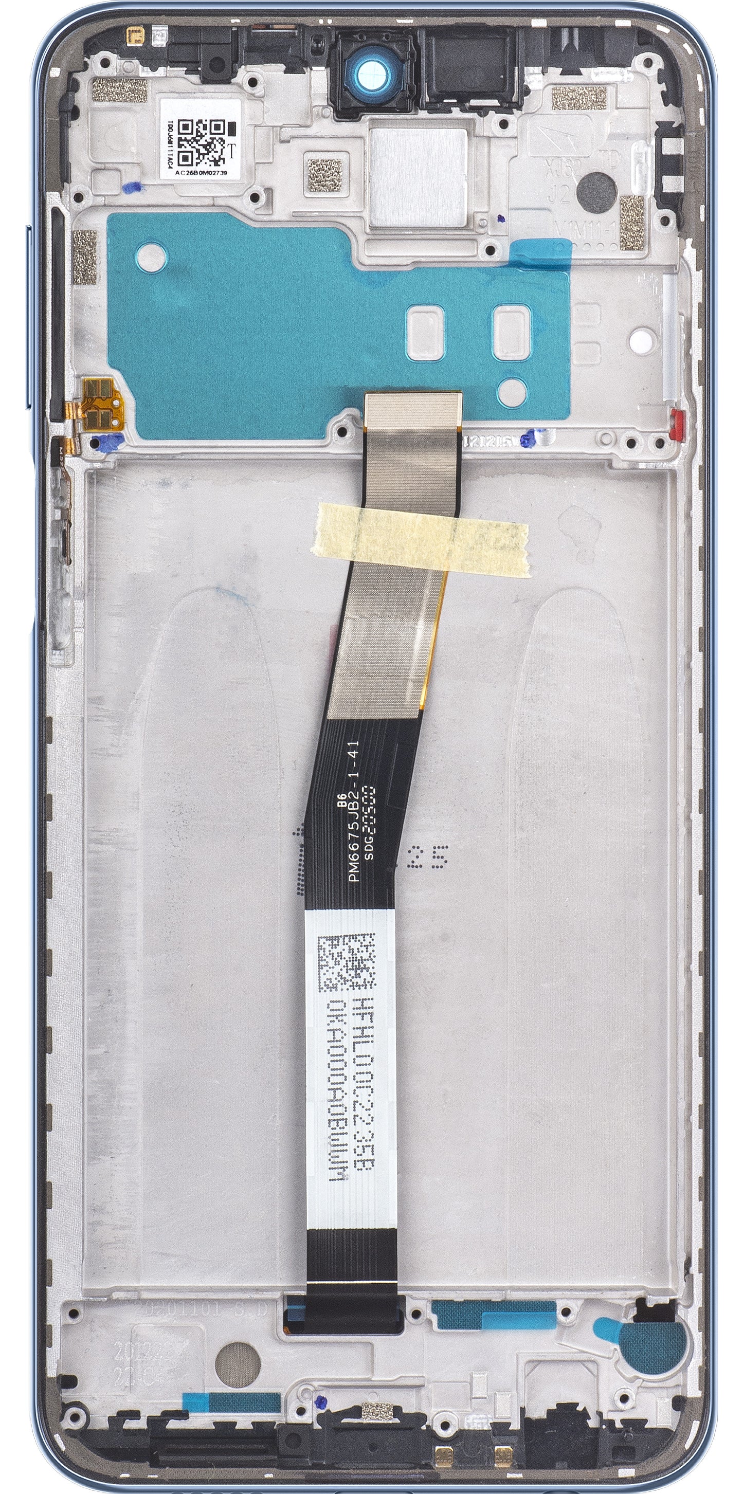 Xiaomi Redmi Note 9S / Note 9 Pro kosketusnäyttö kehyksellä, harmaa (Interstellar Gray), huoltopaketti 560004J6A100