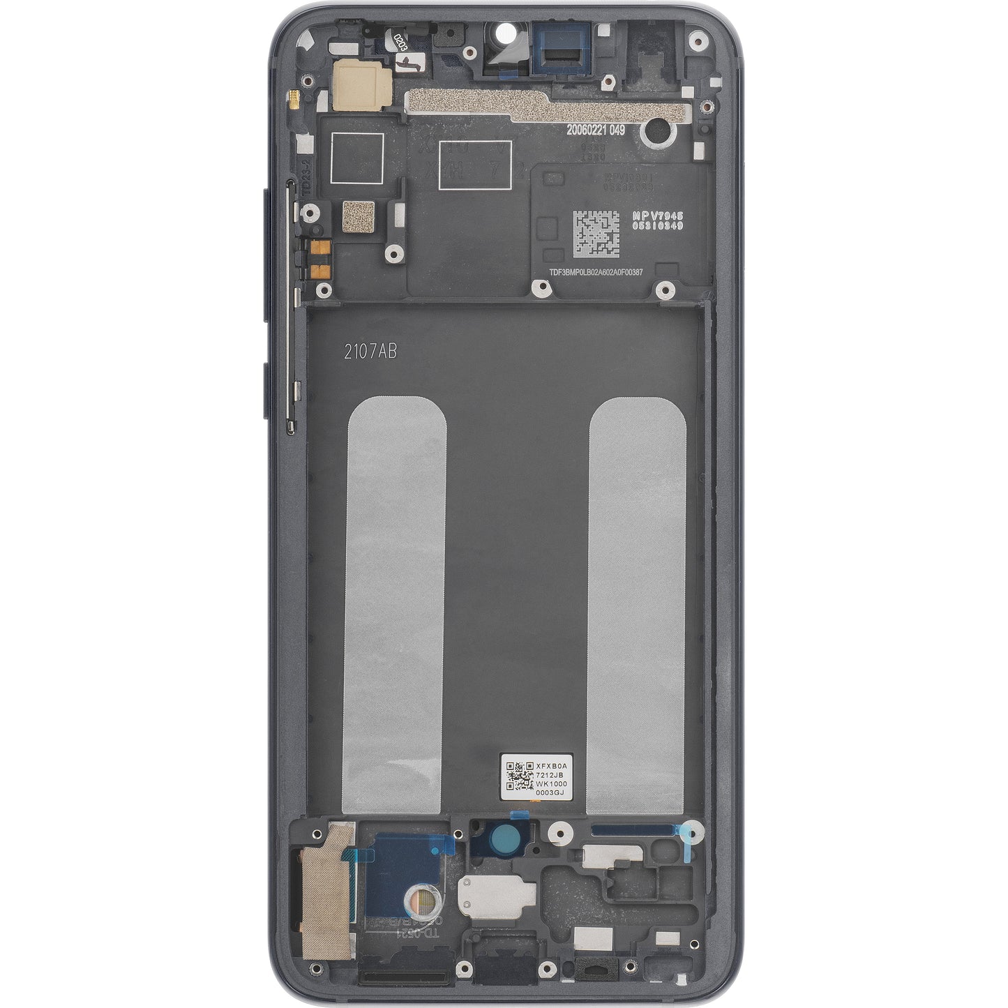 Display Touchscreen Xiaomi Mi 9 Lite, kehyksellä, harmaa, Service Pack 560610118033