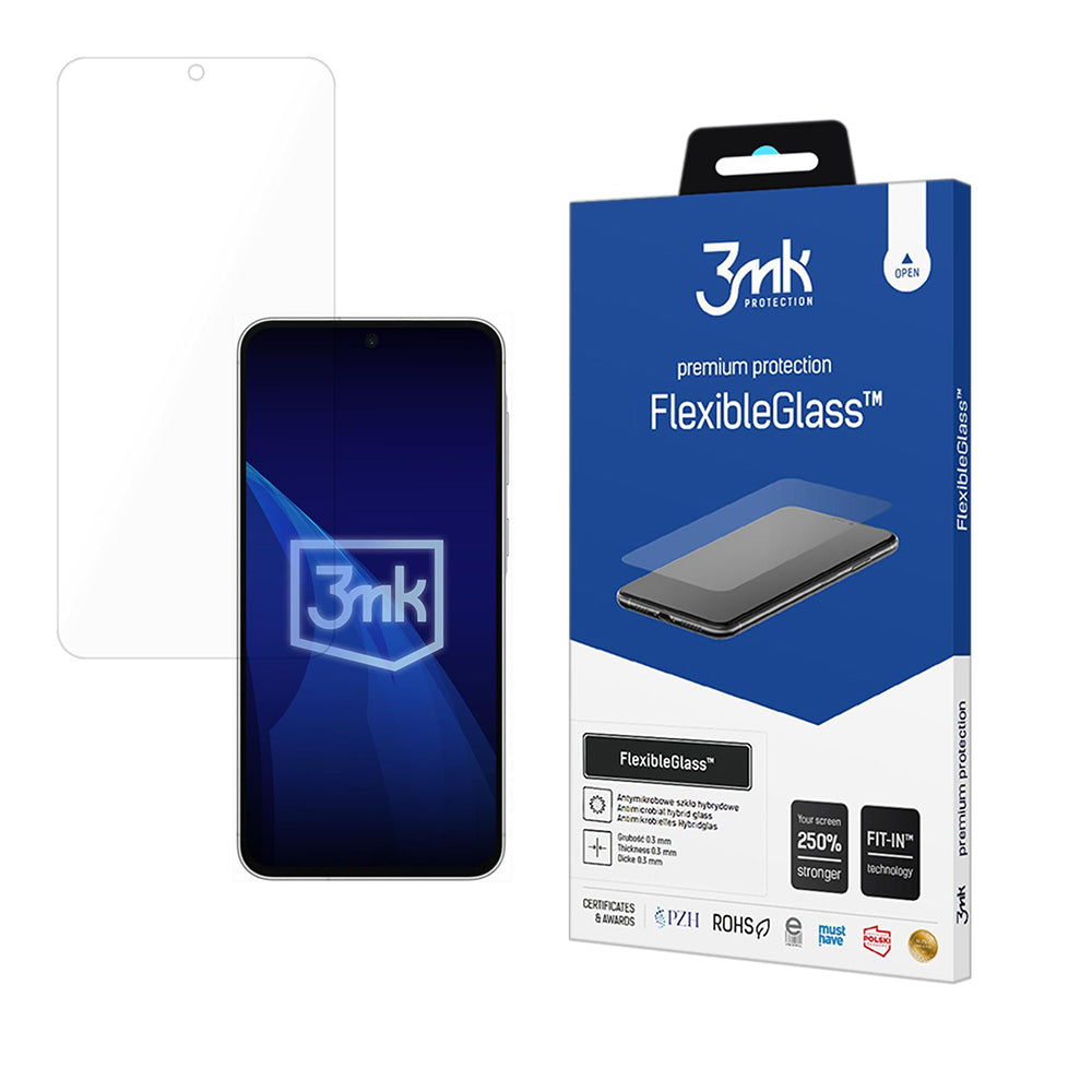 3MK FlexibleGlass -näytönsuoja Samsung Galaxy A57 5G:lle, joustava lasi, täysi liima