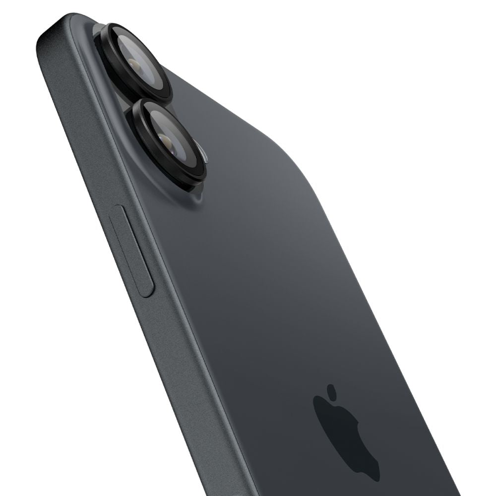 Spigen EZ FIT takakameran suojakalvo Apple iPhone 16 Plus / 16, lasisuojattu, 2 kpl, musta AGL07921 AGL07921 AGL07921